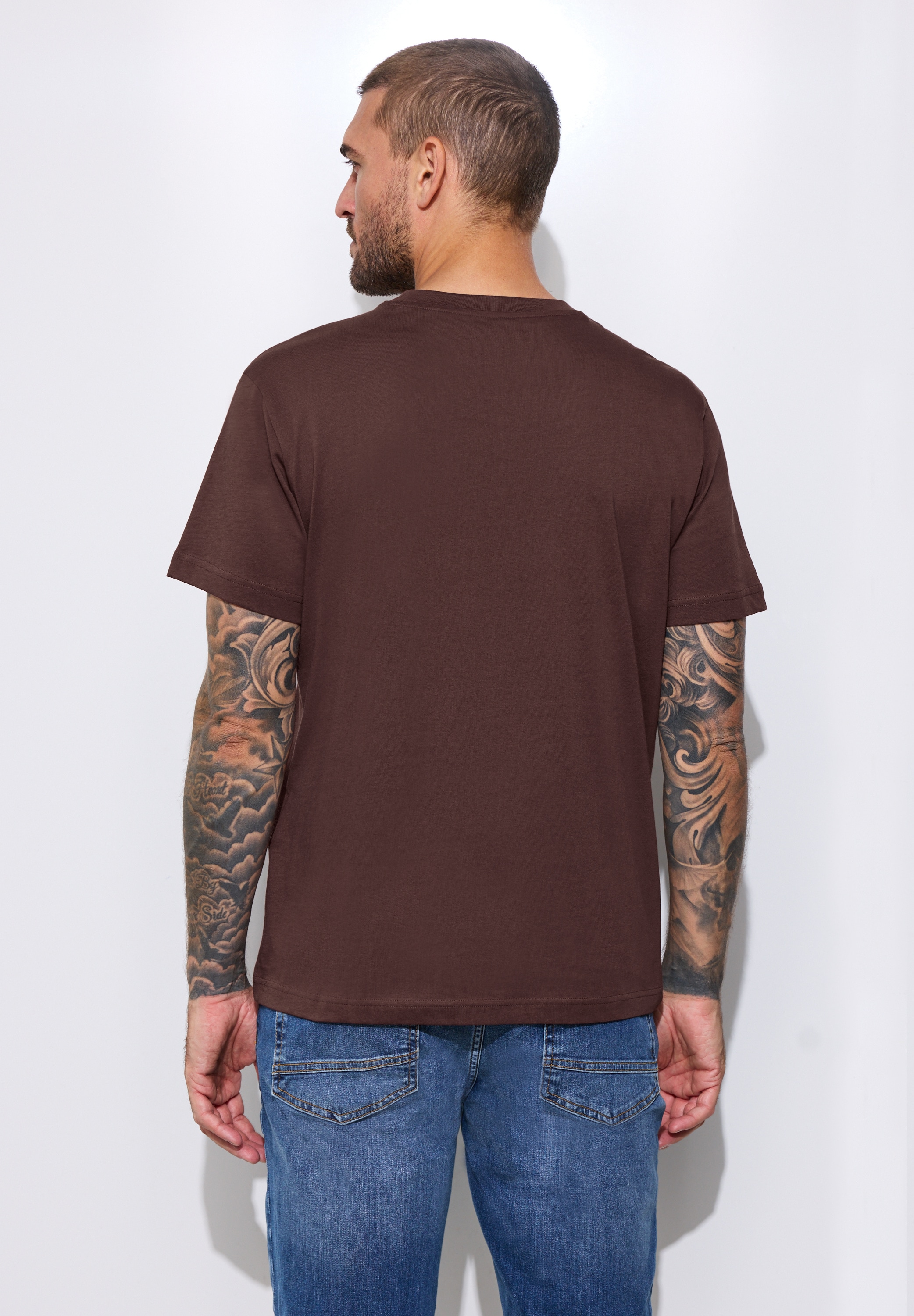 STREET ONE MEN T-Shirt aus reiner Baumwolle