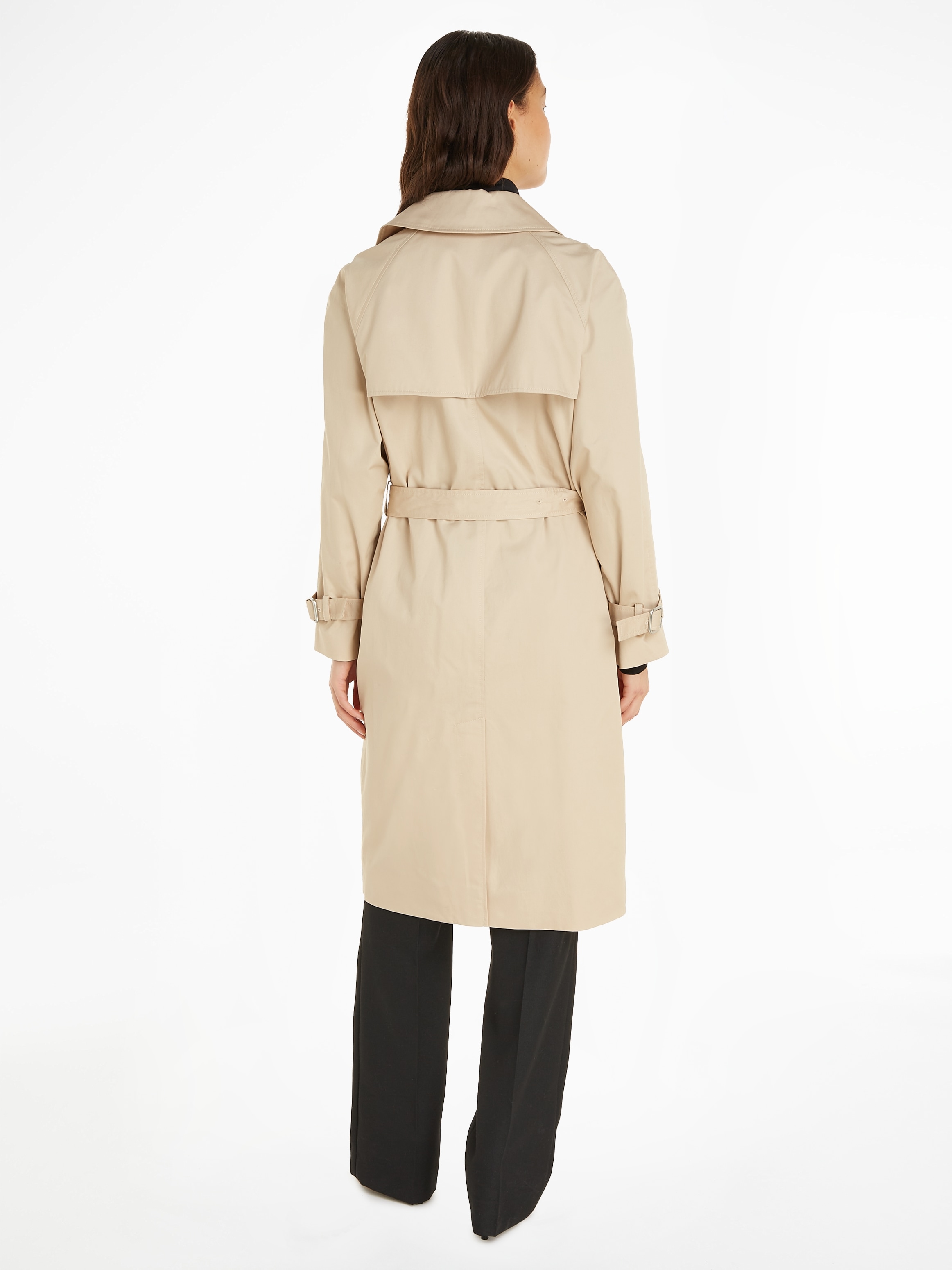 Calvin Klein Outdoorjacke "ESSENTIAL TRENCH COAT", (Set, 2 St., mit Gürtel) günstig online kaufen