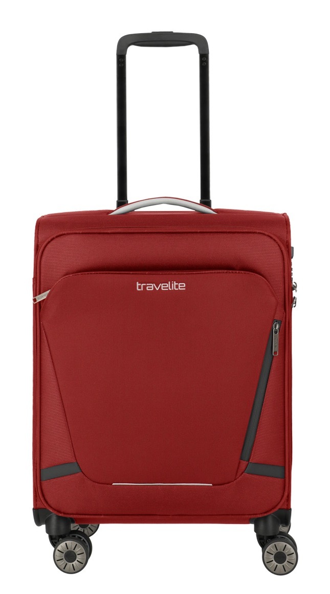 TRAVELITE Handgepäck-Trolley "JETPACK Multi Light 4 Cabin, konzipiert für Condor & Ryanair", rot, Polyester, unifarben mit Farbeinsätzen, Koffer,
