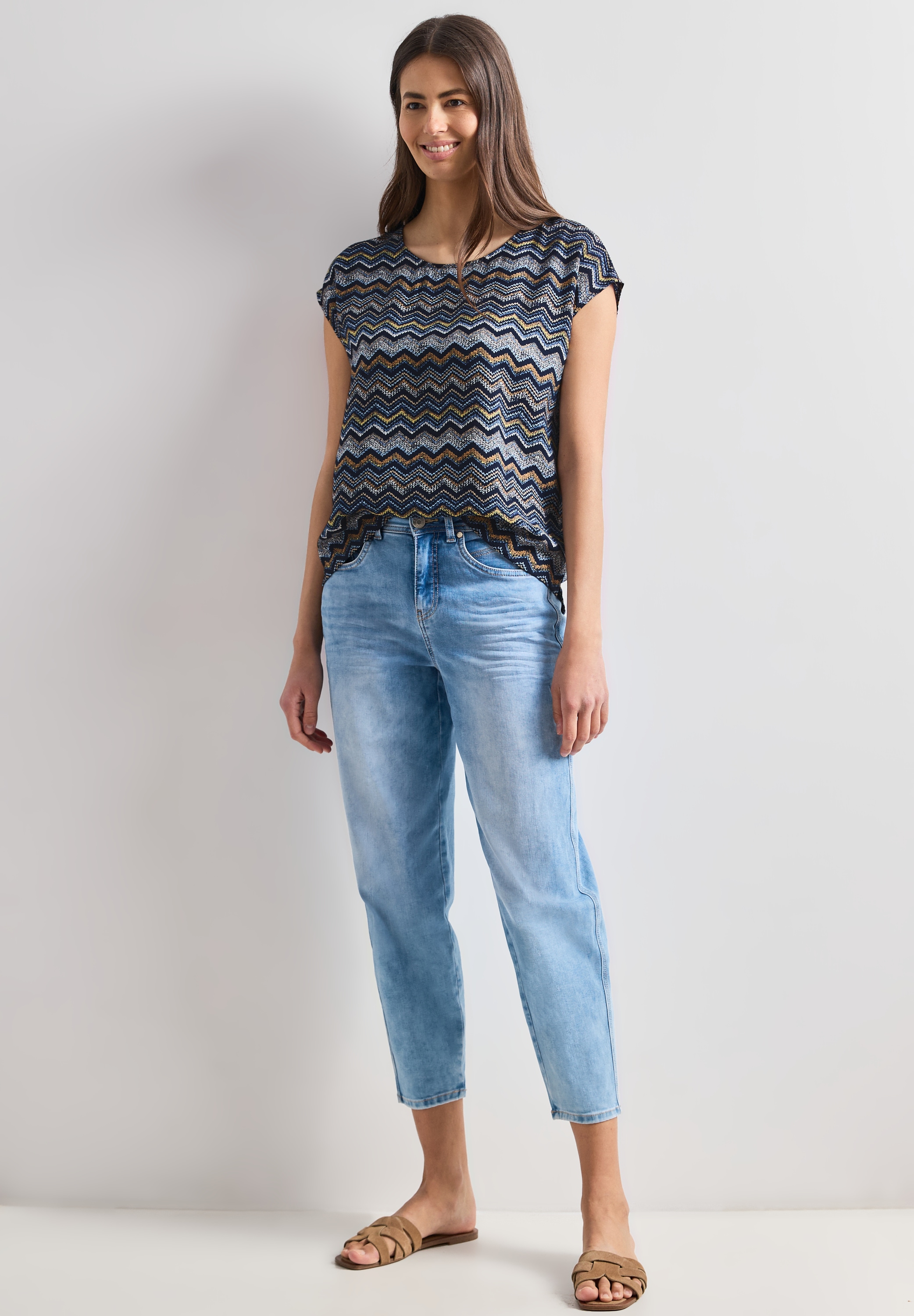 STREET ONE Blusentop mit allover Print