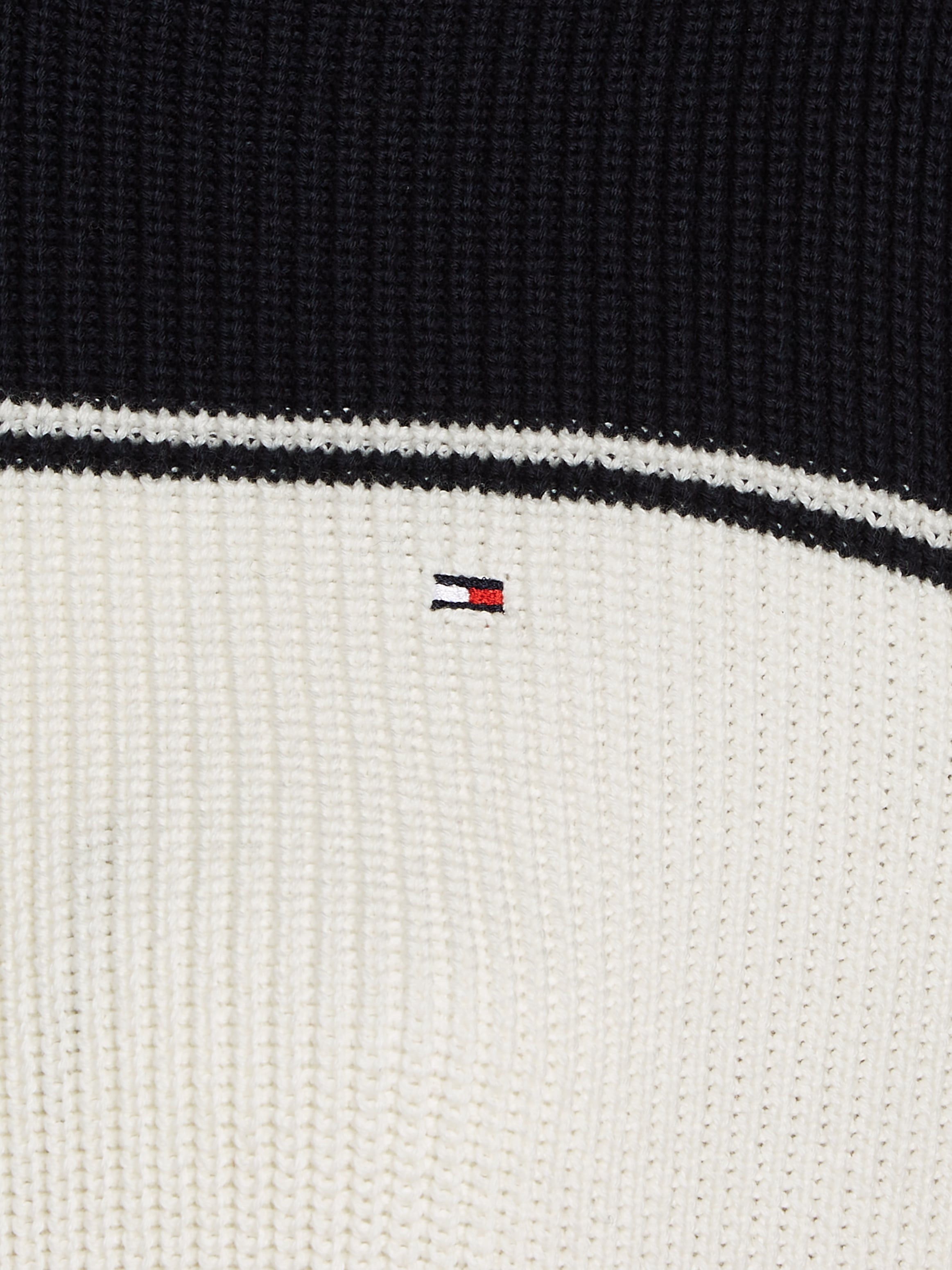 Tommy Hilfiger Curve Rundhalspullover »CRV CO CARDI STITCH C-NK SWT«, Große Größen