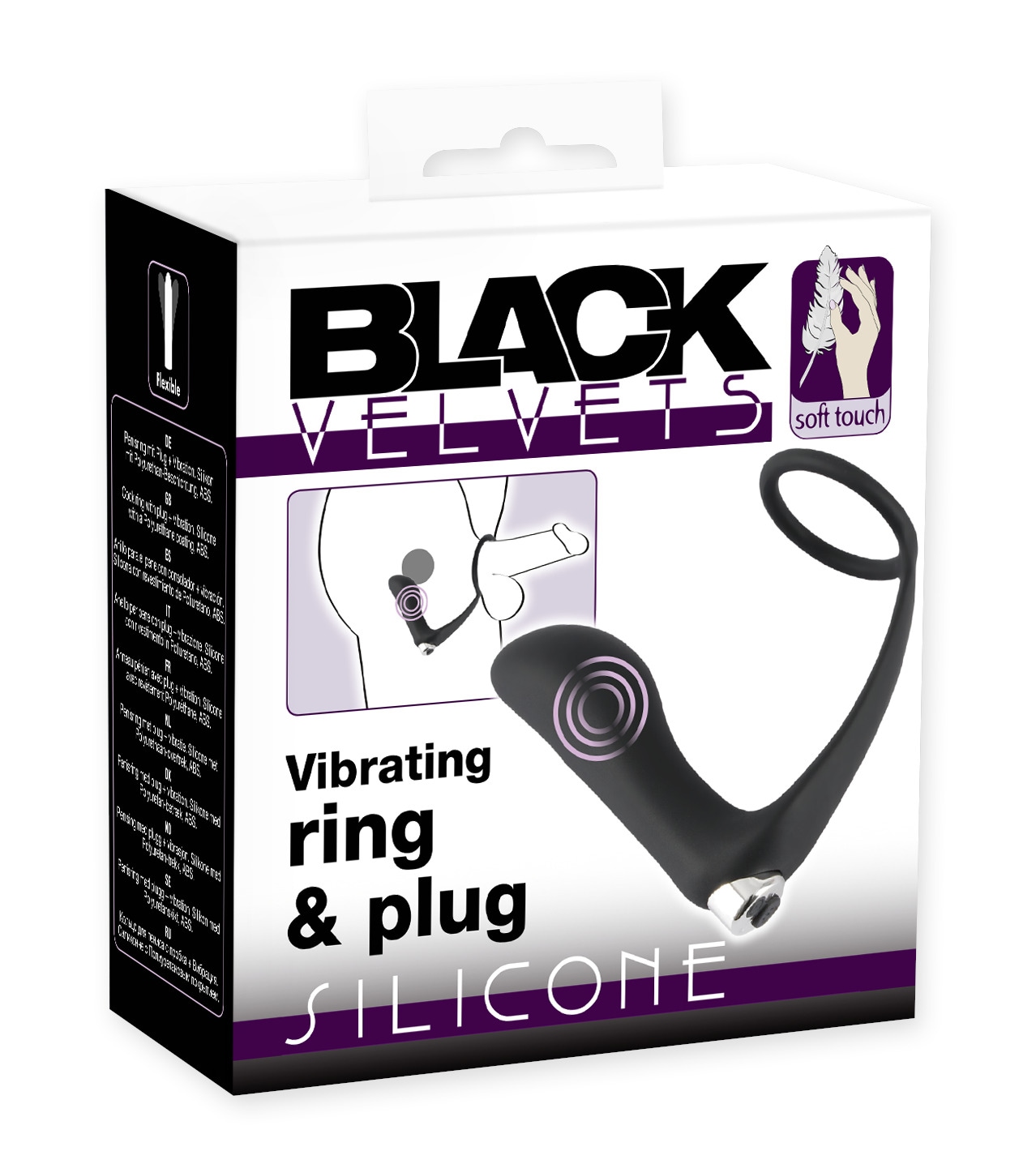 BLACK VELVETS Anal-Stimulator »Analplug mit Penisring Vibrating Ring & Plug« ()