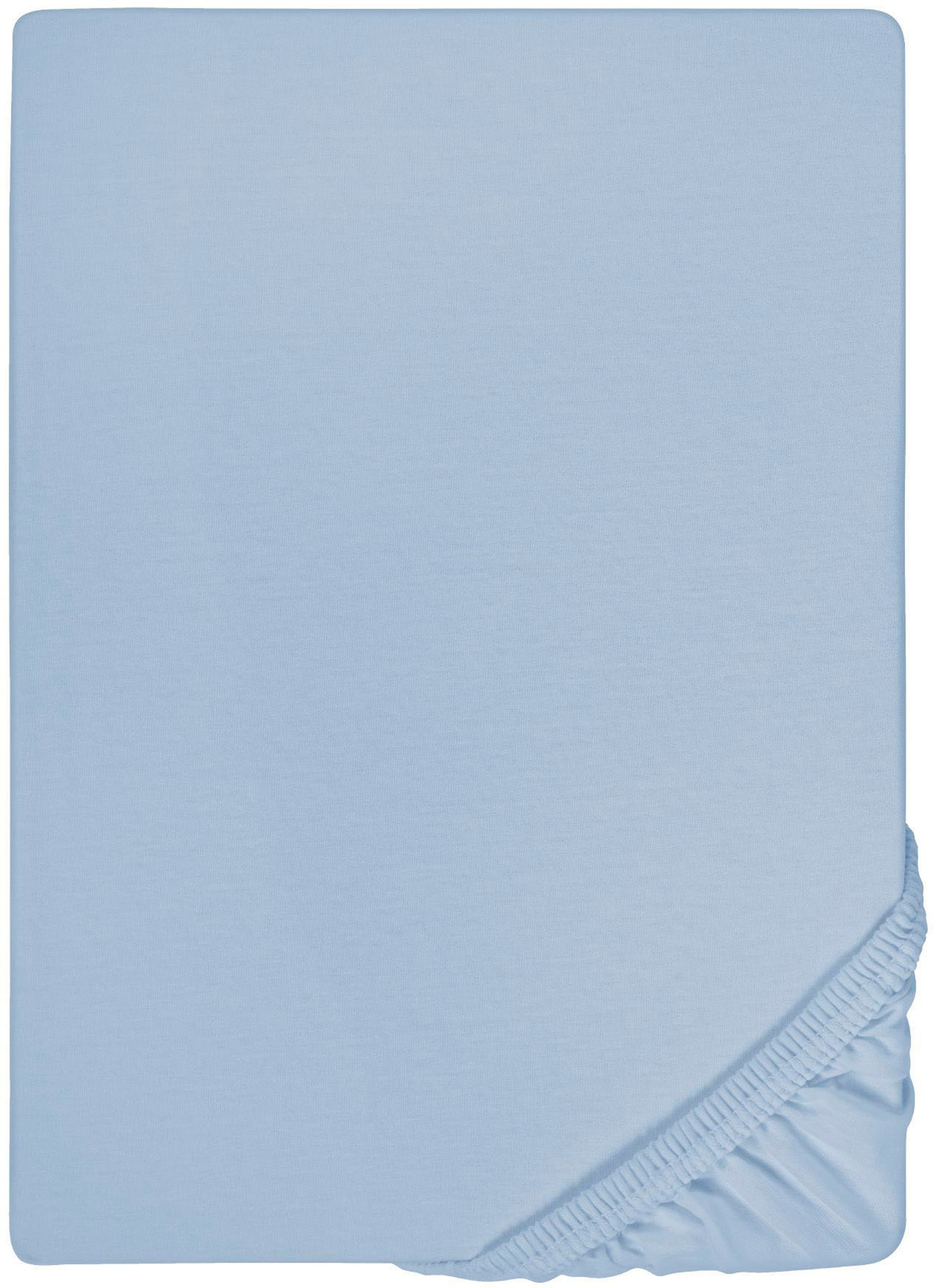 Biberna Spannbettlaken »THEA Baumwoll-Jersey mit Elasthan, 160 g/m²« Bettlaken für Matratzen bis 25 cm Höhe, pflegeleicht, bügelfrei