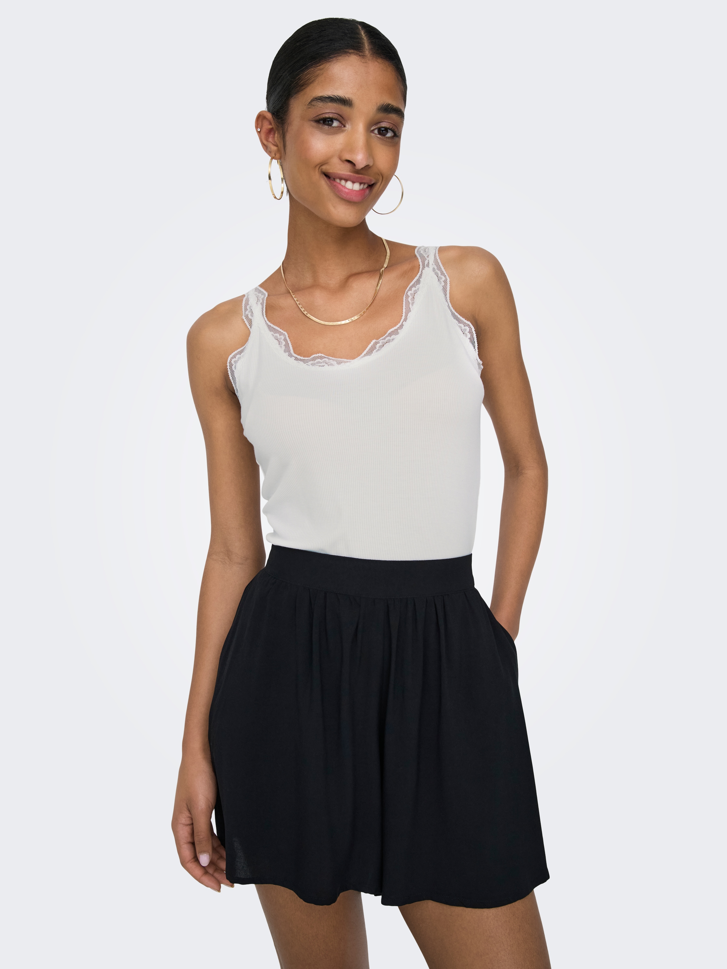ONLY Ripptanktop "ONLELLIS LIFE S/L TOP JRS" günstig online kaufen