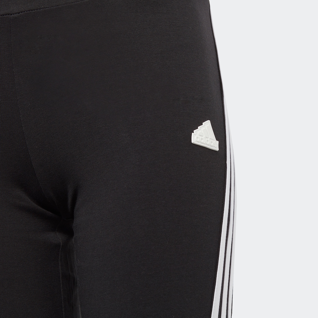 adidas Sportswear Leggings »FUTURE ICONS 3STREIFEN COTTON FLARED TIGHT«, (1 tlg.)