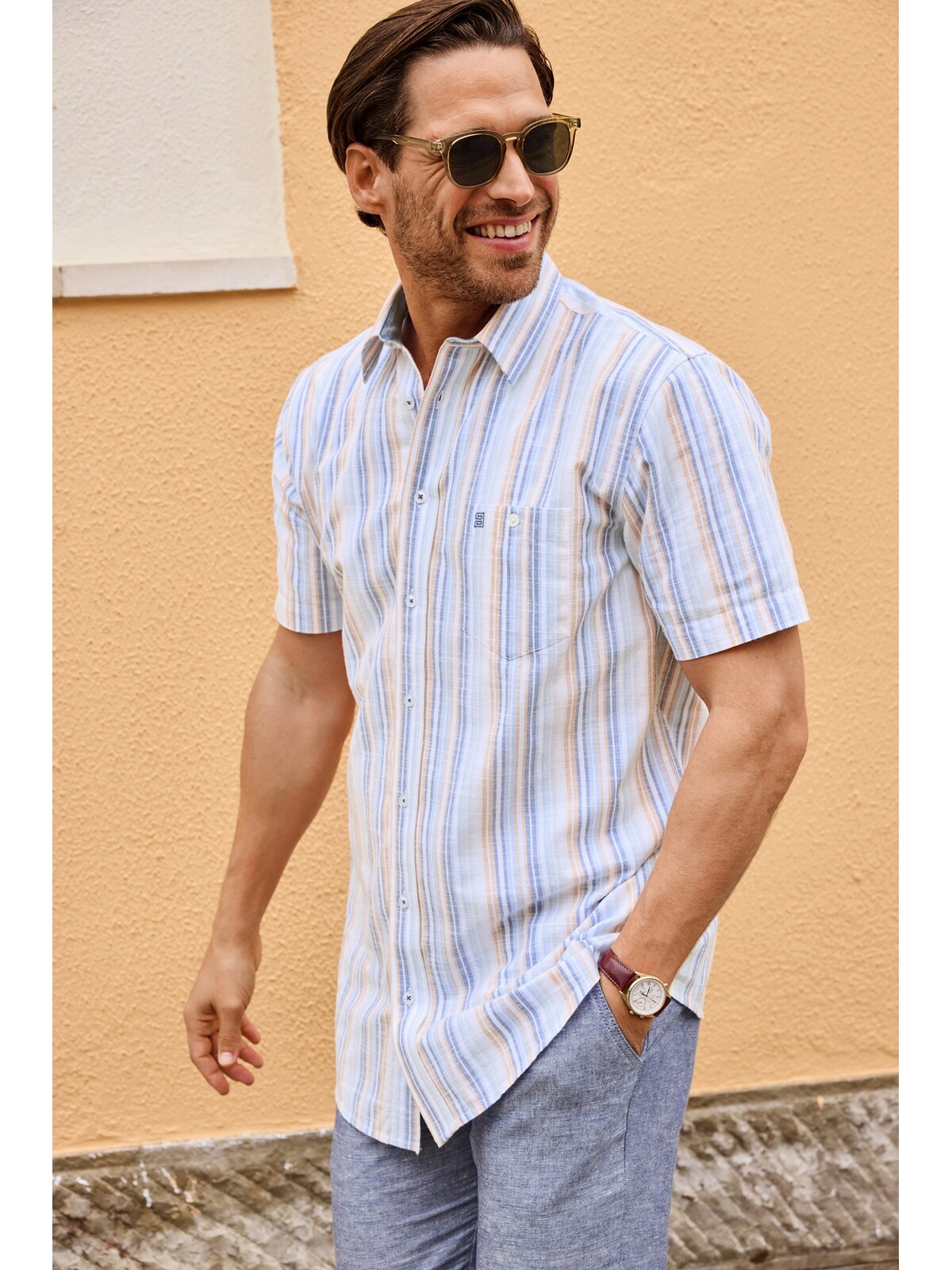 BABISTA TORLAN Short Sleeve Shirt Blue XXL 3