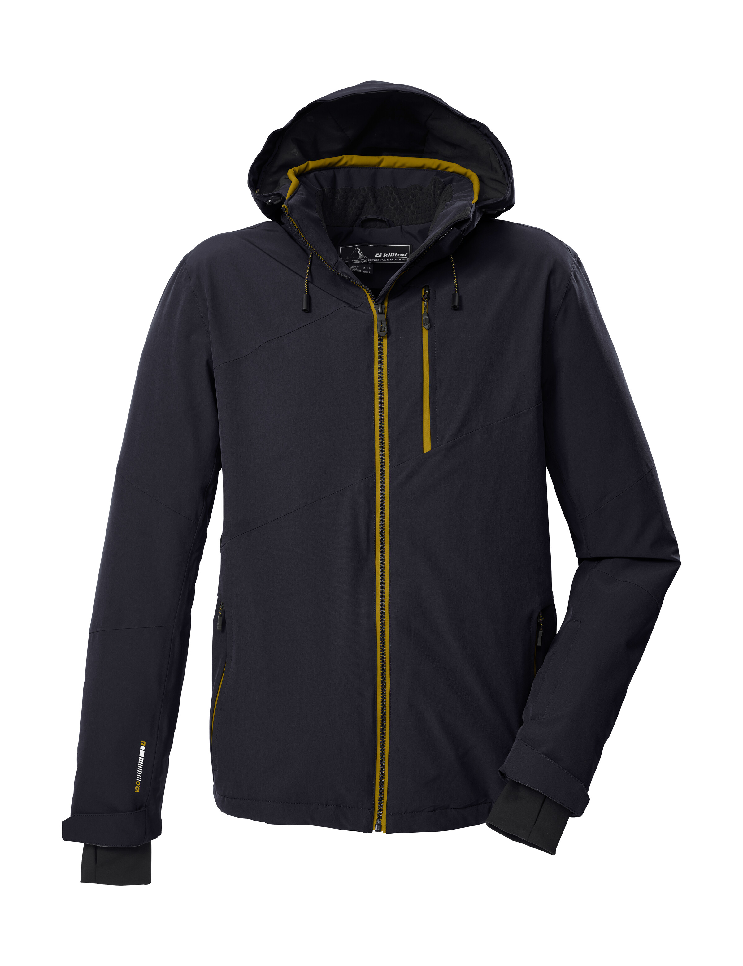 Killtec Skijacke "KSW 24 MN SKI JCKT" Atmungsaktive, wasser- u. winddichte Funktionsjacke, abnehmbare Kapuze