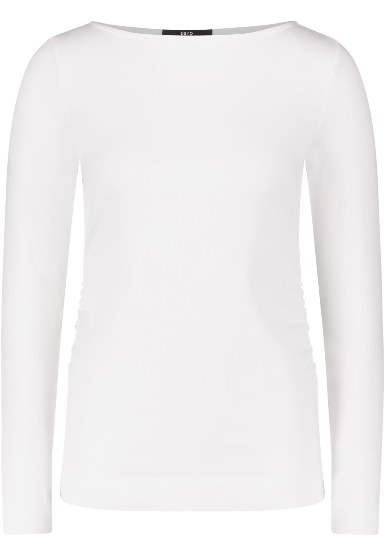 Zero Sweatshirt "zero Shirt mit seitlicher Raffung", Plain/ohne Details günstig online kaufen