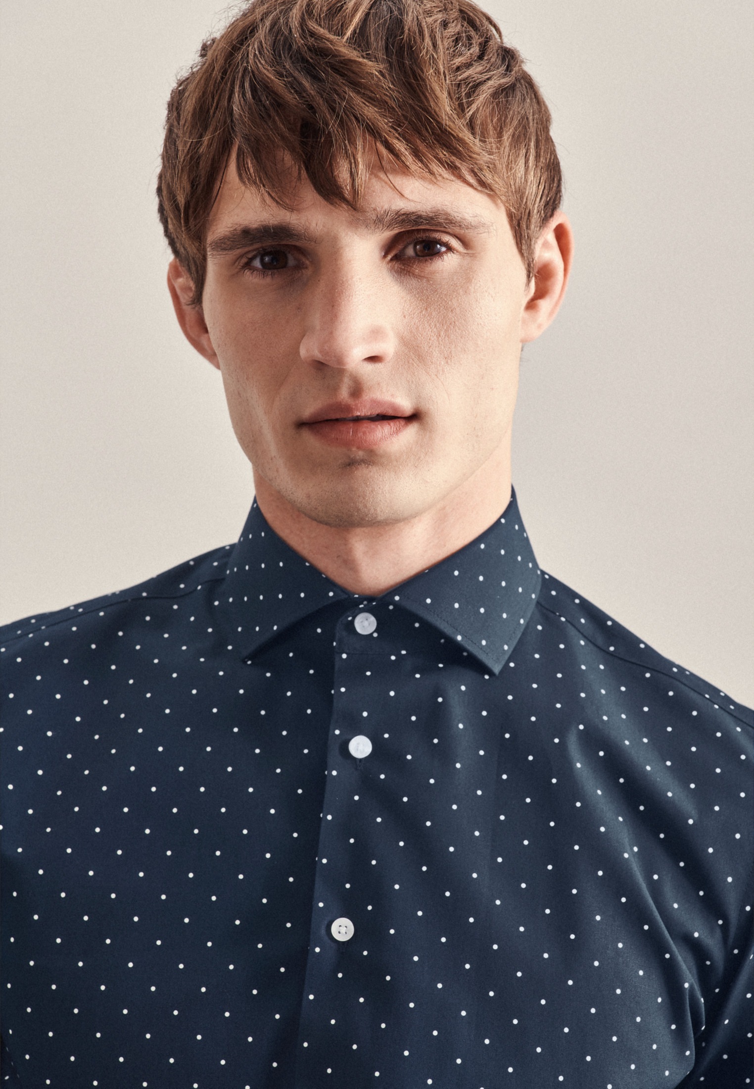 Seidensticker Slim Business Shirt Dark Blue Size M 2
