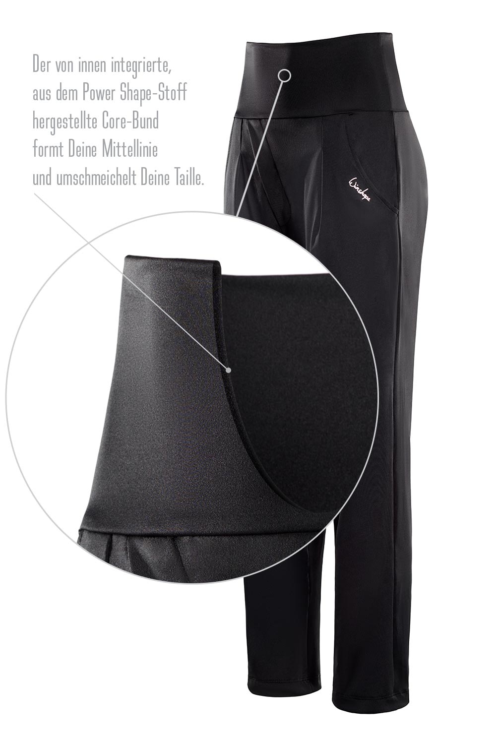 Winshape 7/8-Hose »Functional Light HP303«, High Waist Baggy Pants mit Core-Bund