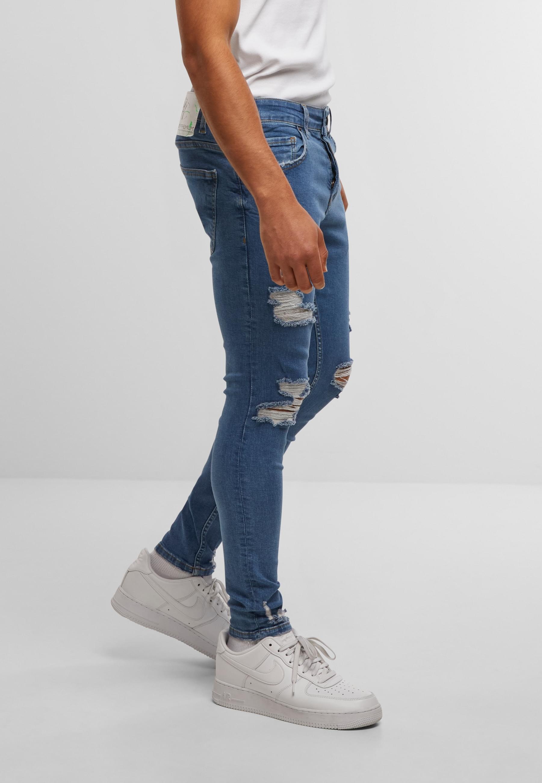 2Y Studios Bequeme Jeans »2Y Studios Herren 2Y Destroyed Cropped Skinny Fit Denim«