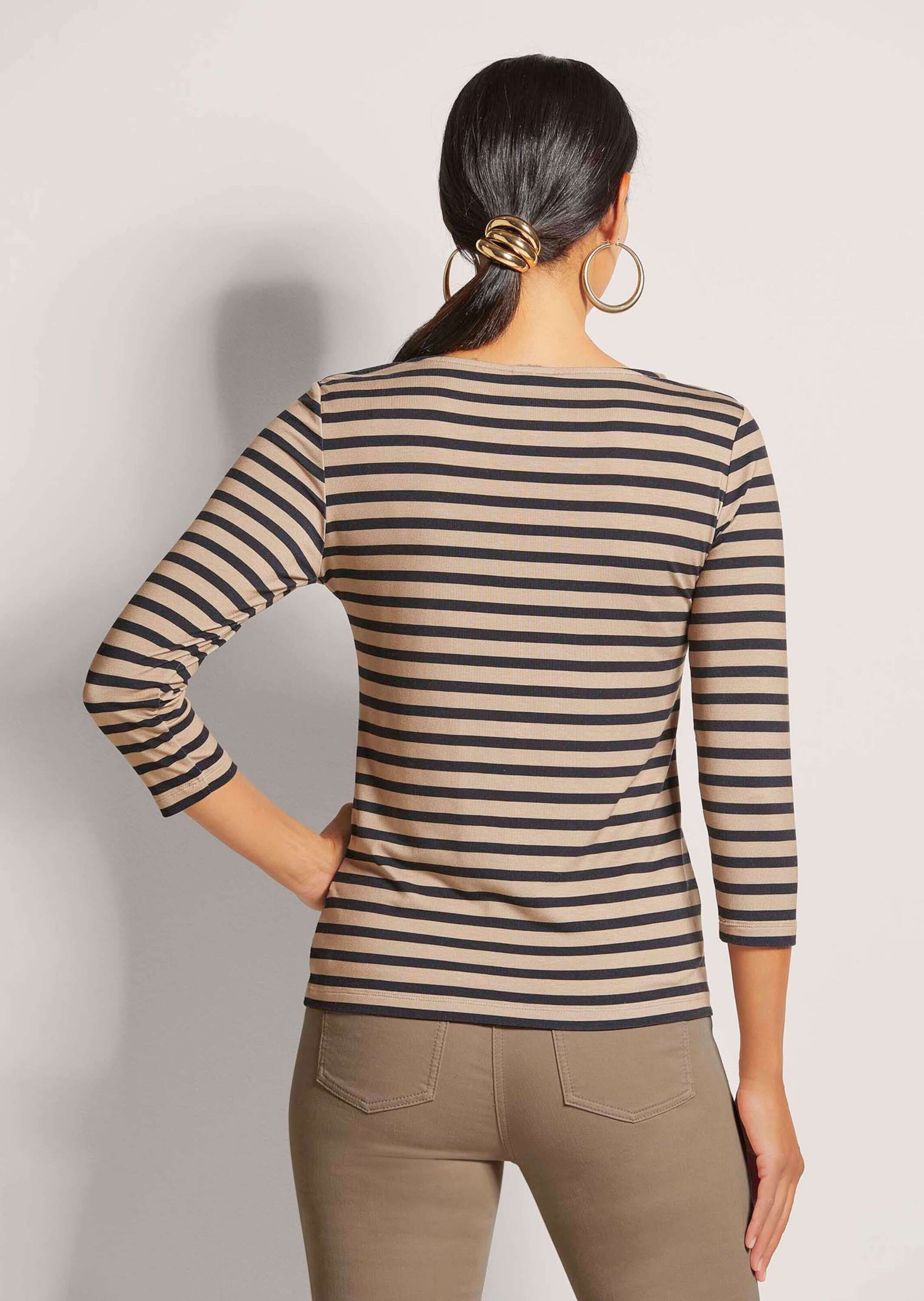 MADELEINE 3/4-Arm-Shirt »Shirt Ringelshirt mit 3/4-Ärmeln«
