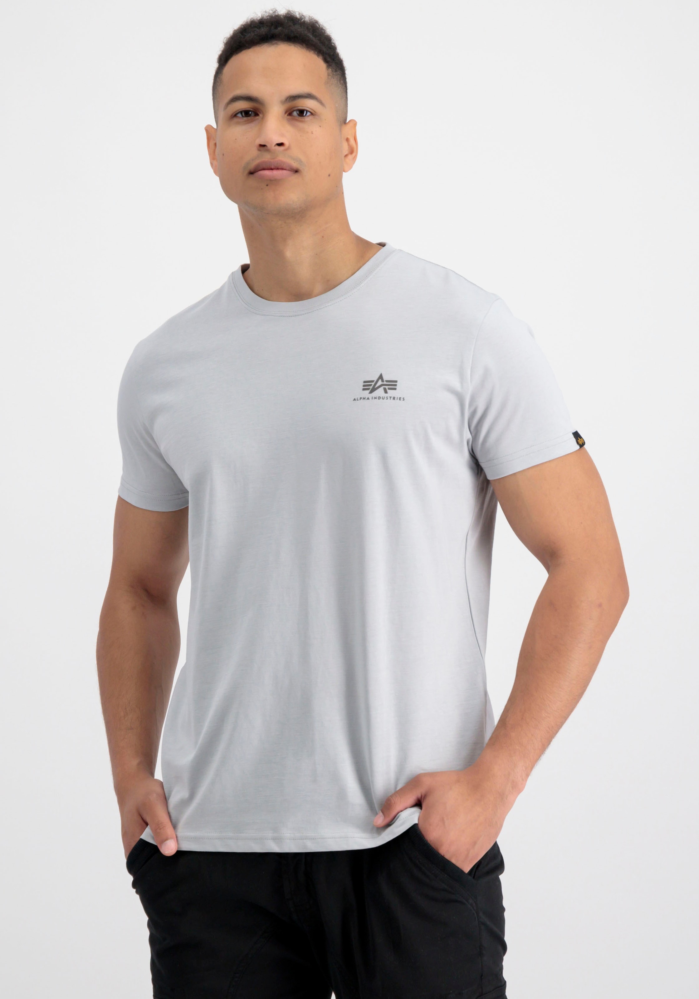 Alpha Industries Rundhalsshirt "BASIC T SMALL LOGO" günstig online kaufen