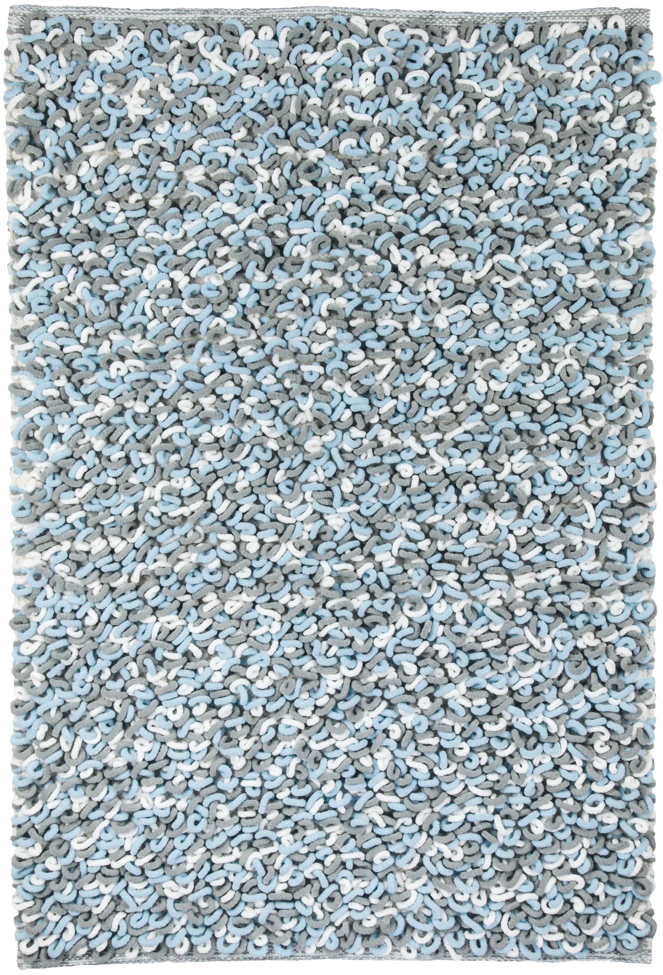 Kleine Wolke Badematte »Sling«, rutschhemmend beschichtet, fußbodenheizungsgeeignet, Badteppich, handgefertigt, 2 farbige Schlingenoptik