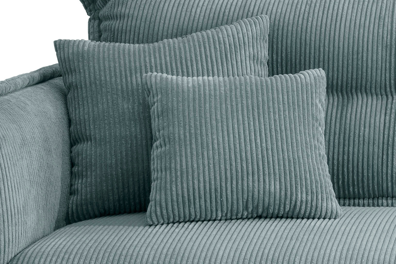 INOSIGN Ecksofa »Lazio modern und bequem, schmale Armlehnen, tolle Detailverarbeitung«, zwei verschiedene Fußfarben wählbar