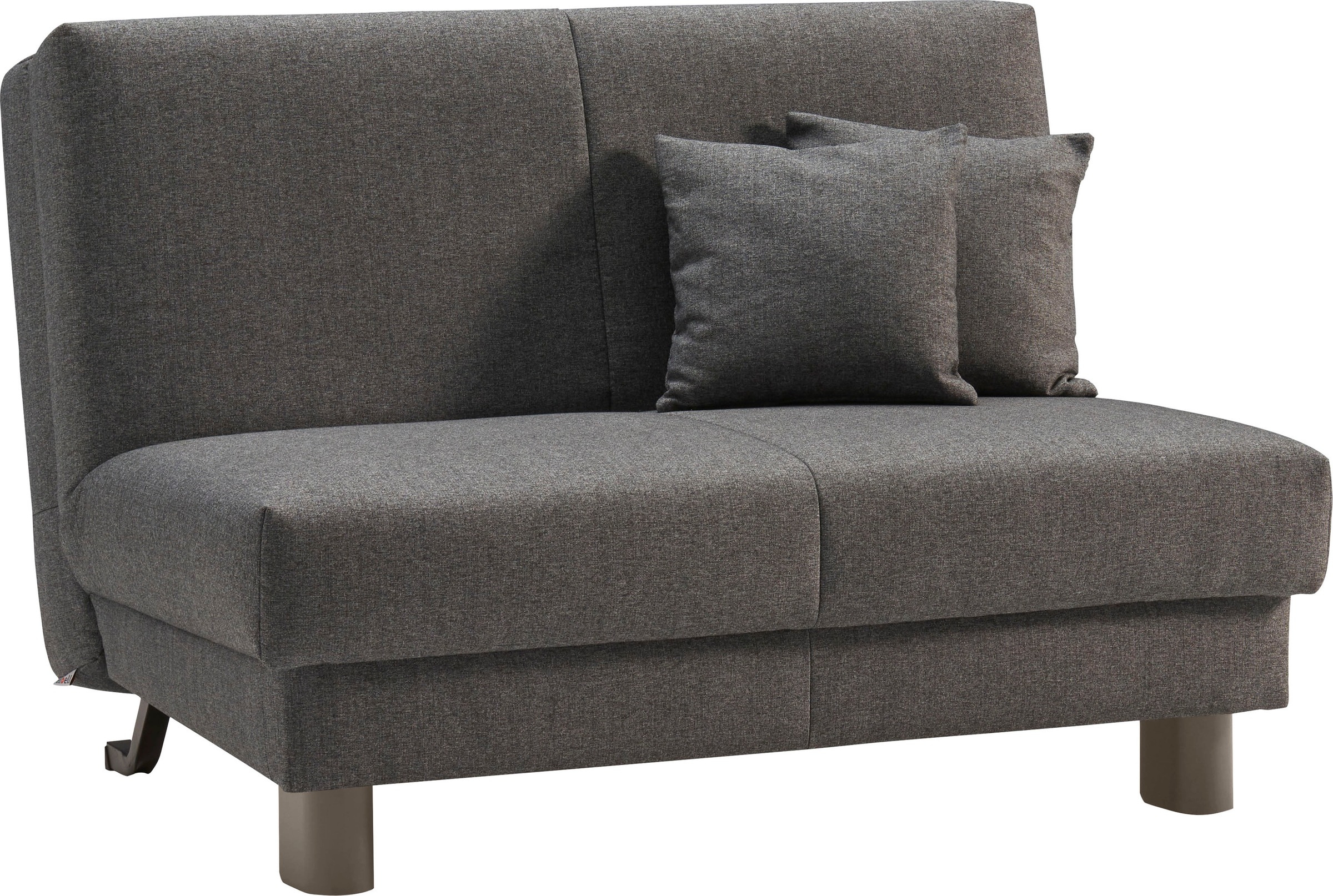 ell + ell Schlafsofa »Enny«, Liegefläche Breite 120 oder 140 cm, Liegehöhe 45 cm, Füße alufarben