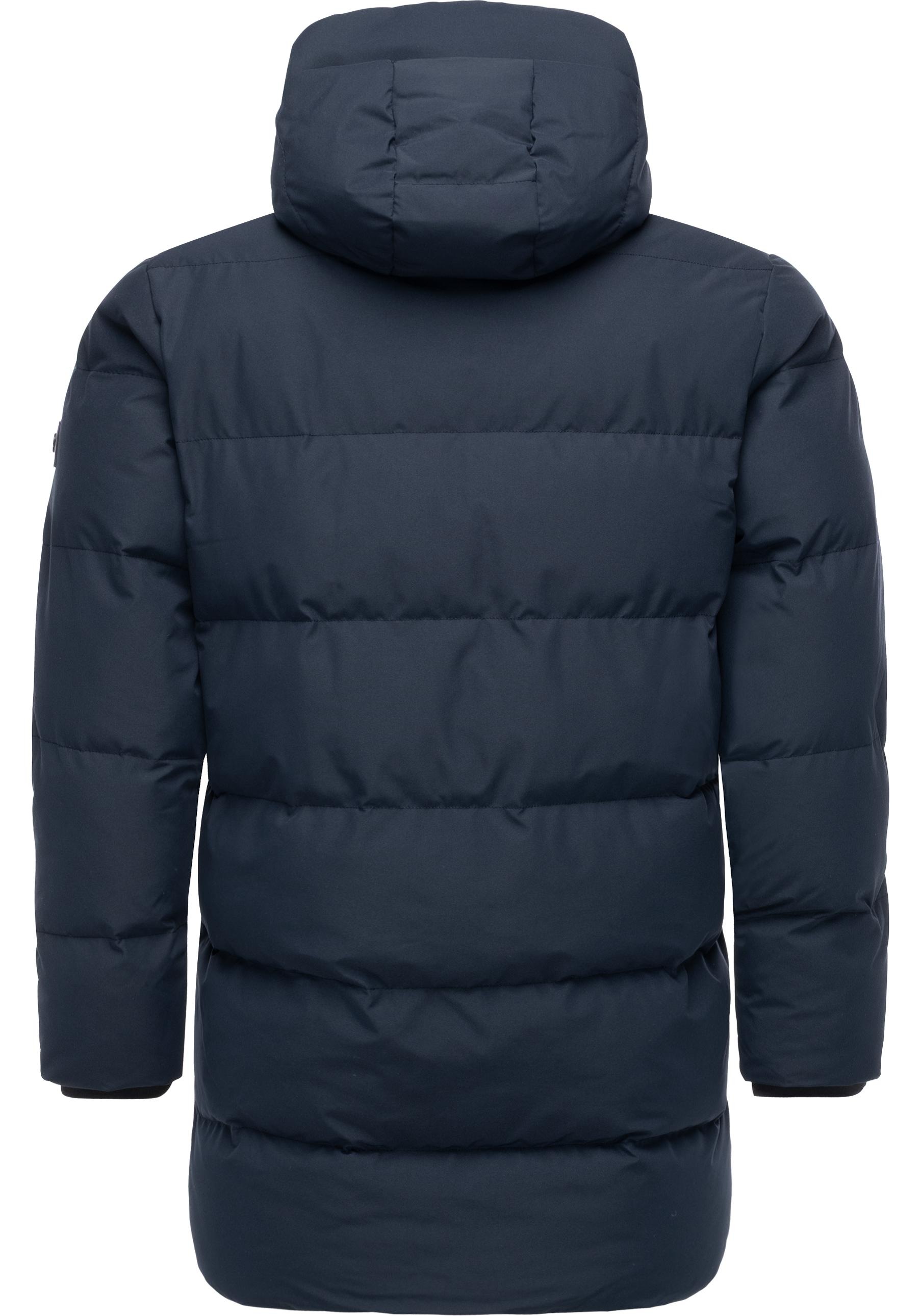 Ragwear Wintermantel »Nortday« Wasserdichter Winter Steppmantel mit Kapuze