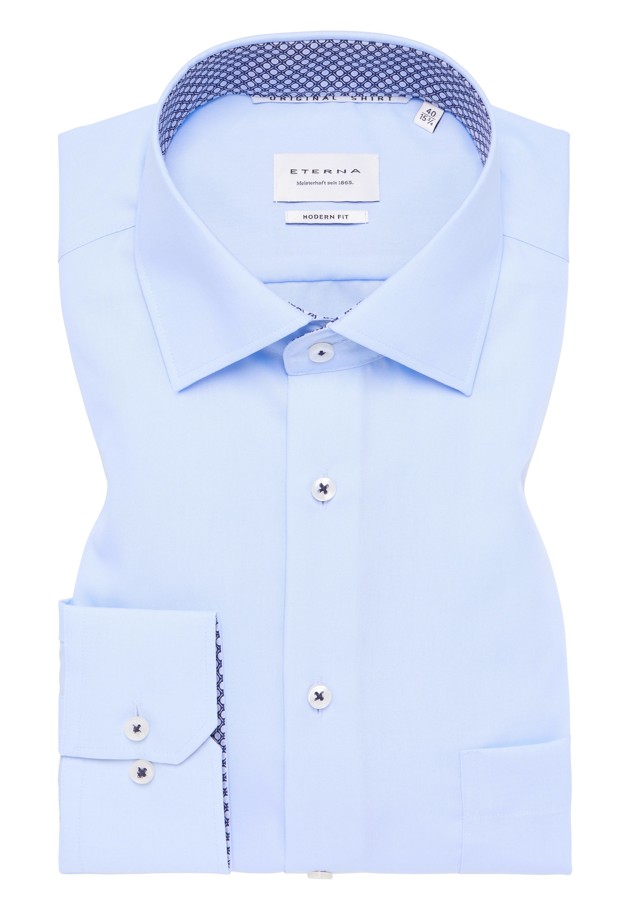 Eterna Langarmhemd »MODERN FIT«, NON IRON (bügelfrei)