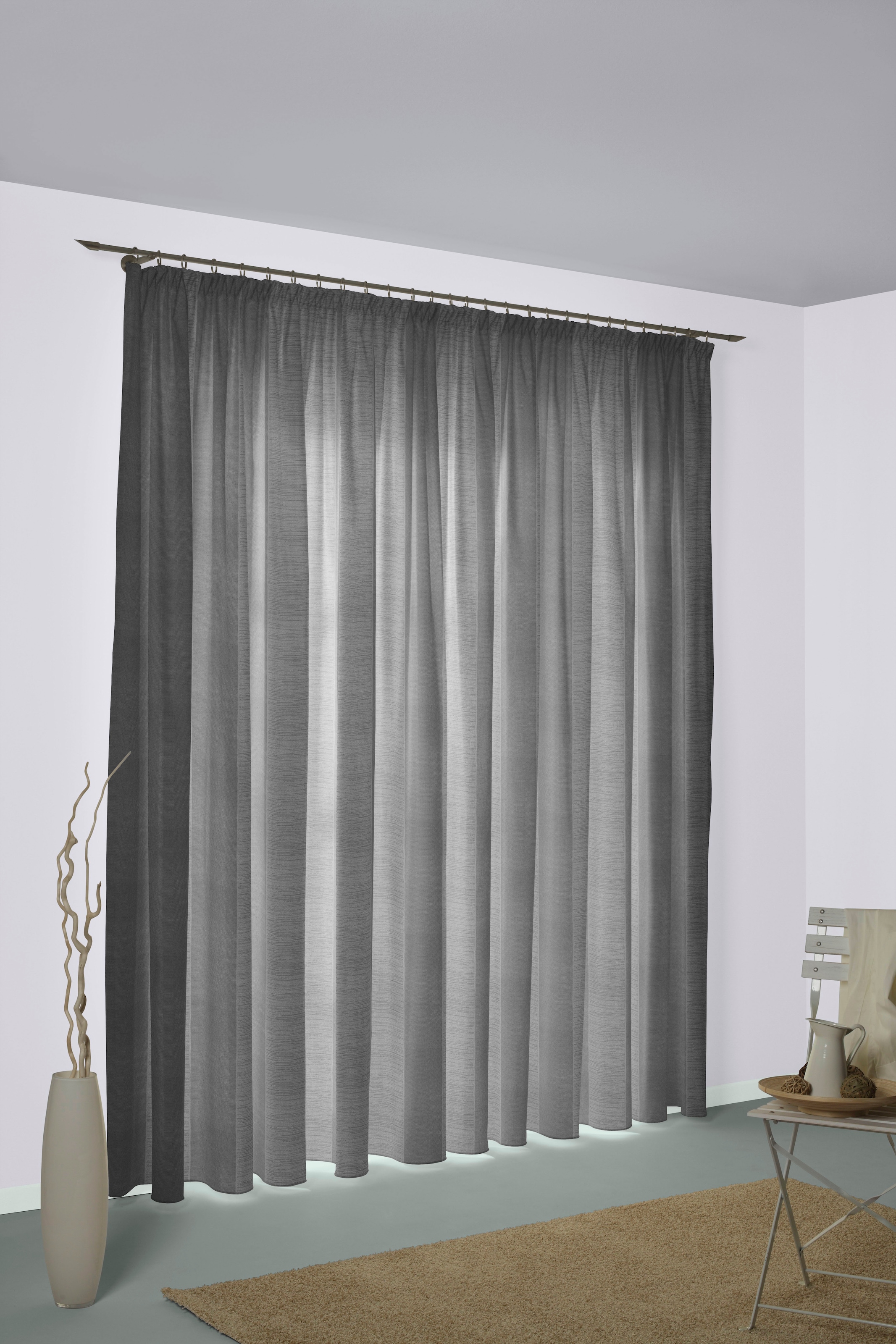 Wirth Vorhang "Niederau" Smokband 1 Stk. tlg. günstig online kaufen