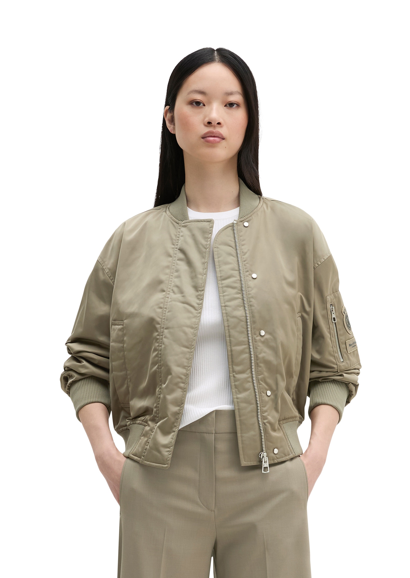 Marc OPolo "aus recyceltem Polyester-Twill" ohne Kapuze