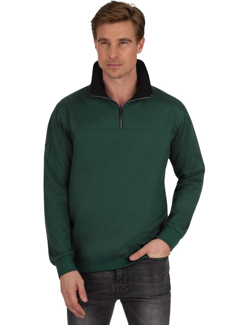 Trigema Sweatshirt »TRIGEMA Sweatshirt mit | BAUR Reißverschluss« bestellen ▷