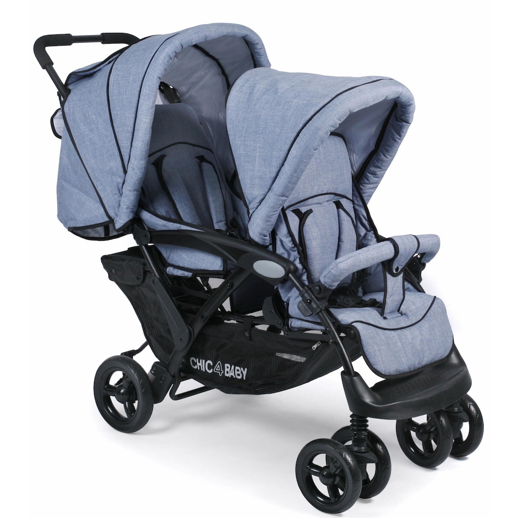 CHIC4BABY Geschwisterwagen »Duo, hellblau«