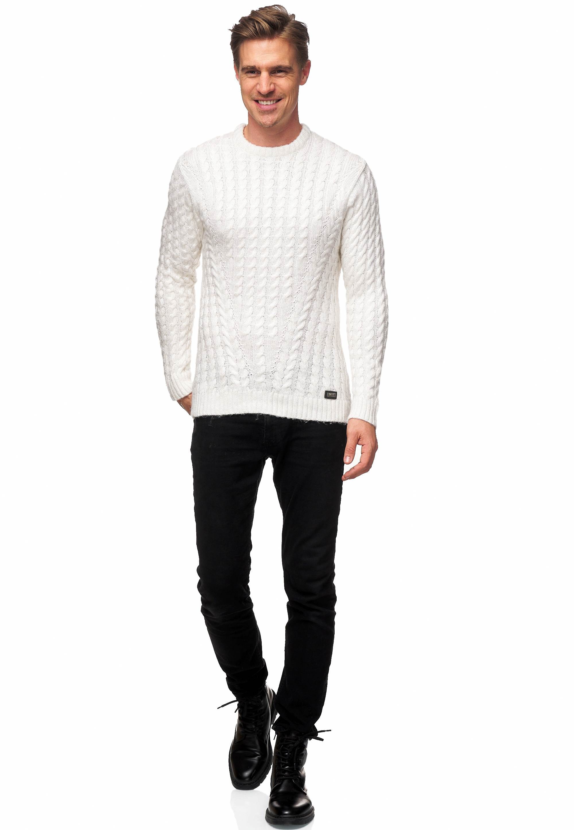 Rusty Neal Strickpullover, mit trendigem Zopfmuster günstig online kaufen