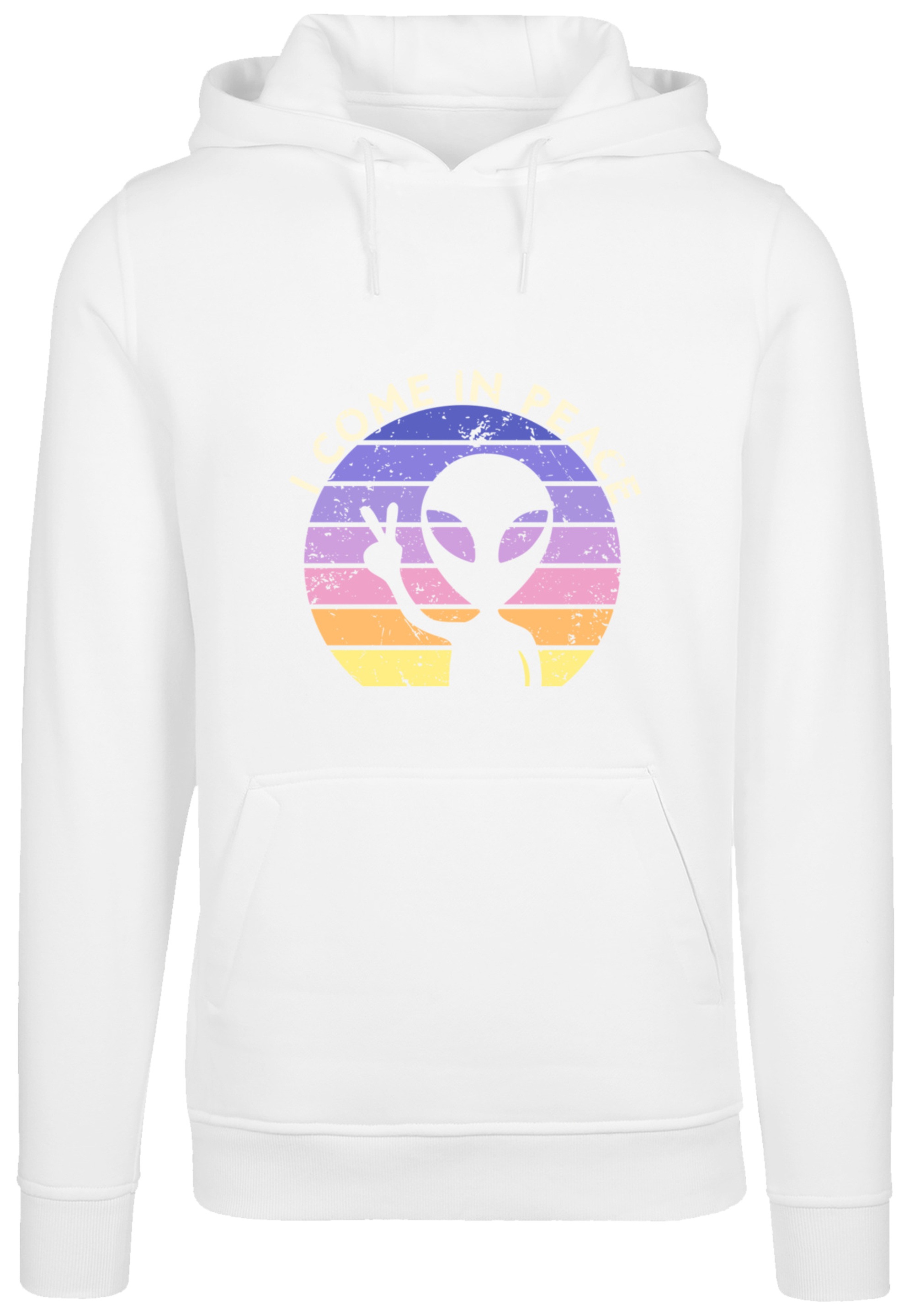 F4NT4STIC Kapuzenpullover »Alien Peace Sunset«, Premium Qualität
