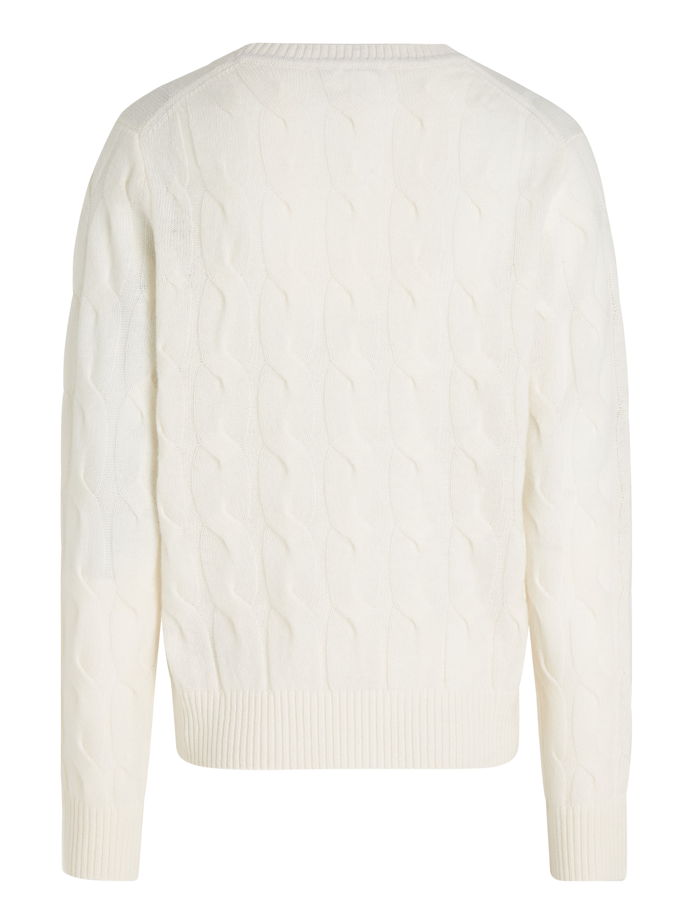 Tommy Hilfiger Strickpullover »SOFT WOOL CABLE C-NK« mit Zopfmuster, aus reiner Wolle