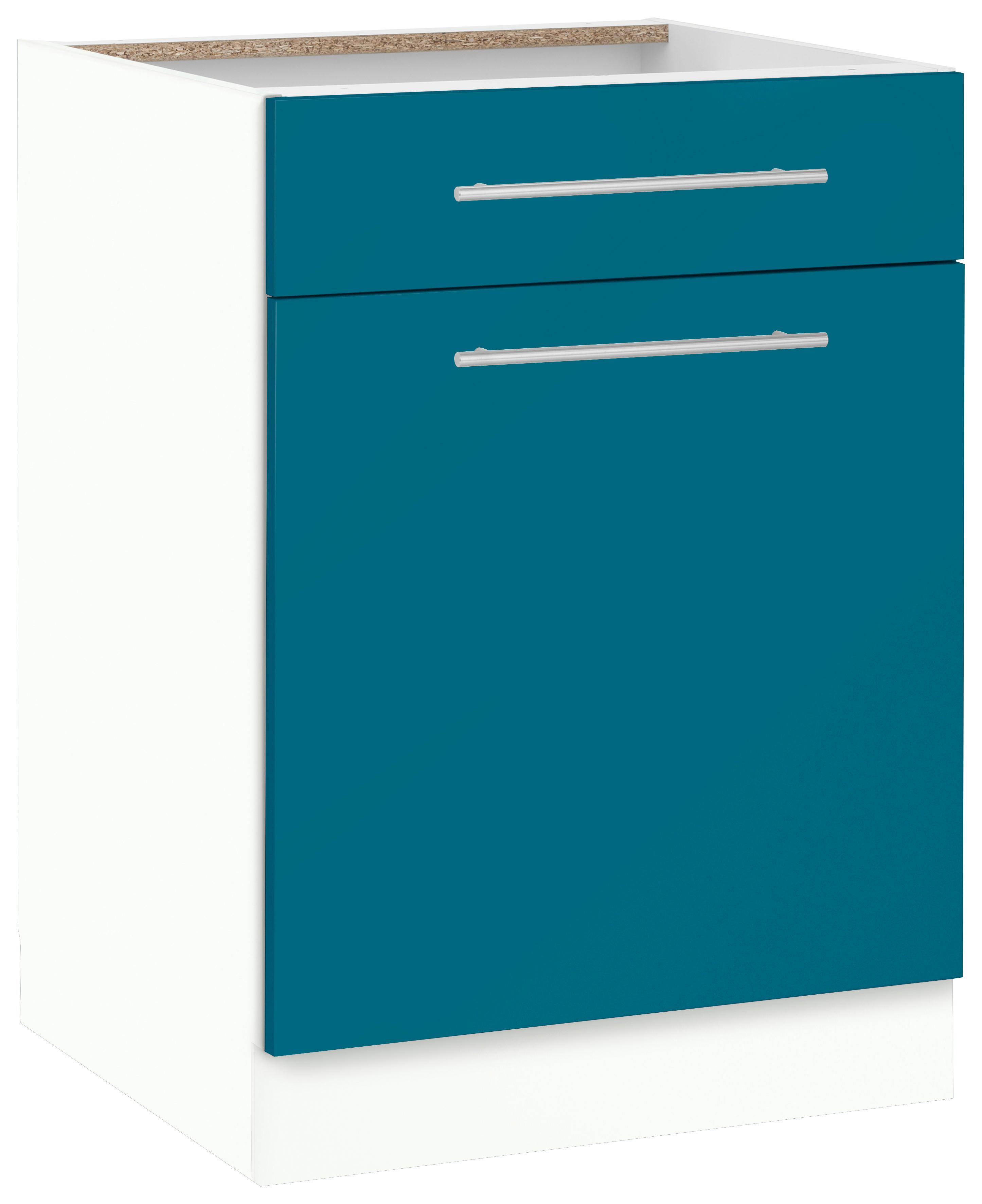 wiho Küchen Unterschrank "Flexi2, Breite 60 cm, Soft-Close bei der Tür" mit Schubkasten, inkl. verstellbaren Einlegeboden