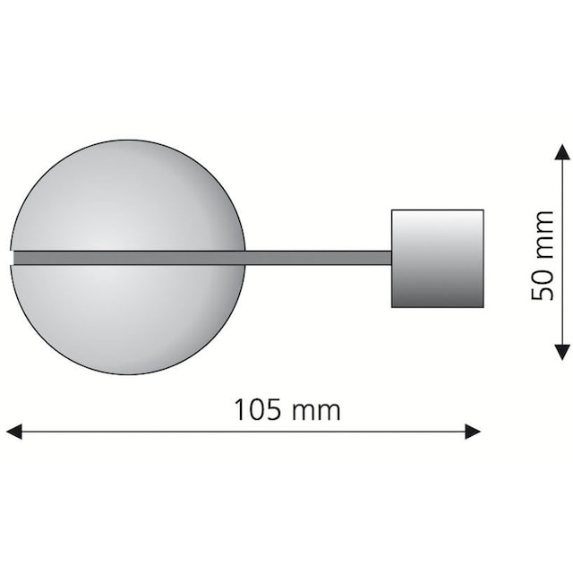 Liedeco Gardinenstangen-Endstück »Endstück, Endknopf 