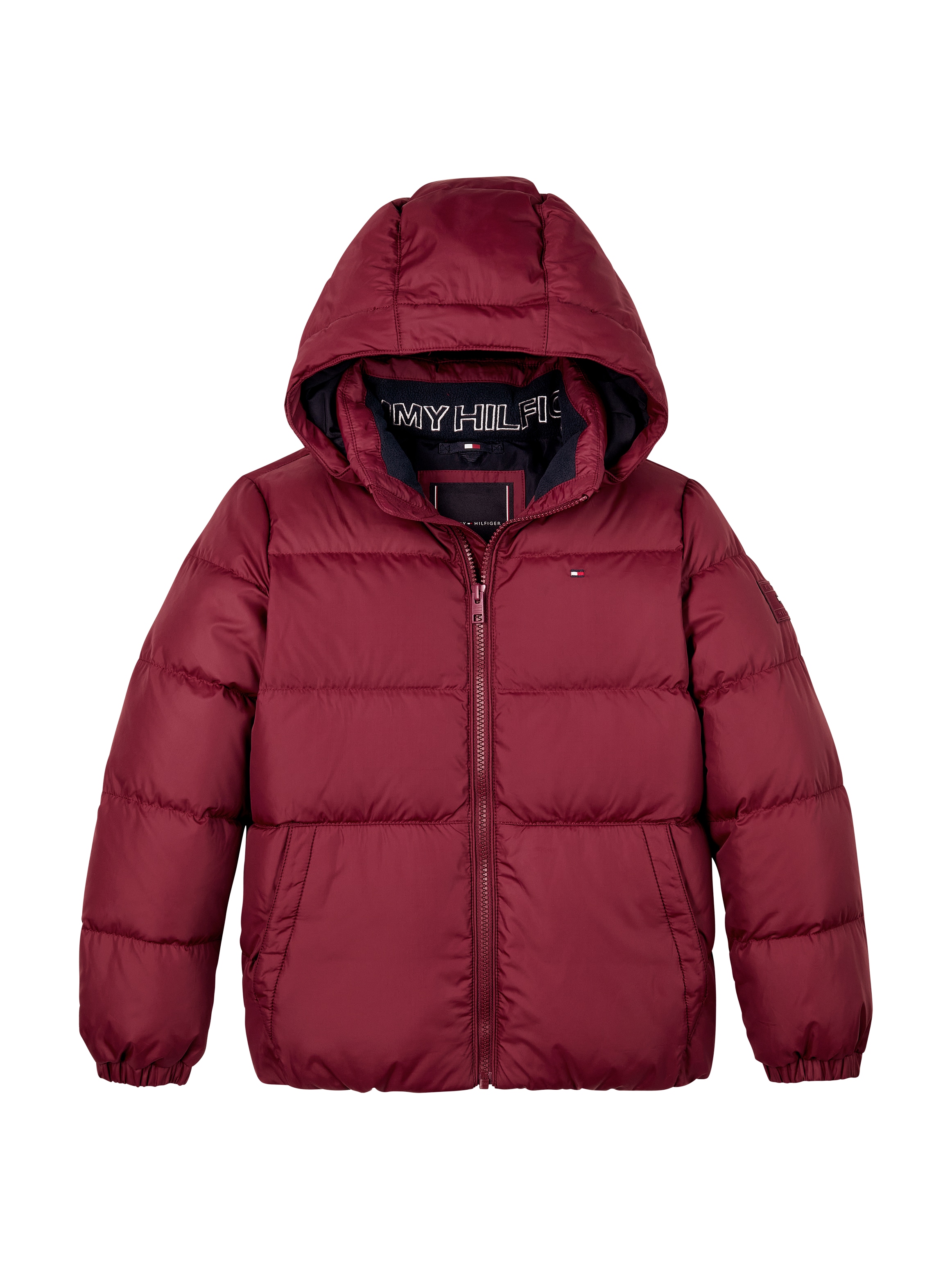 Tommy Hilfiger Daunenjacke »ESSENTIAL DOWN JACKET«, mit Kapuze, Baby bis 2 Jahre; mit Logo-Patch und Flaglabel