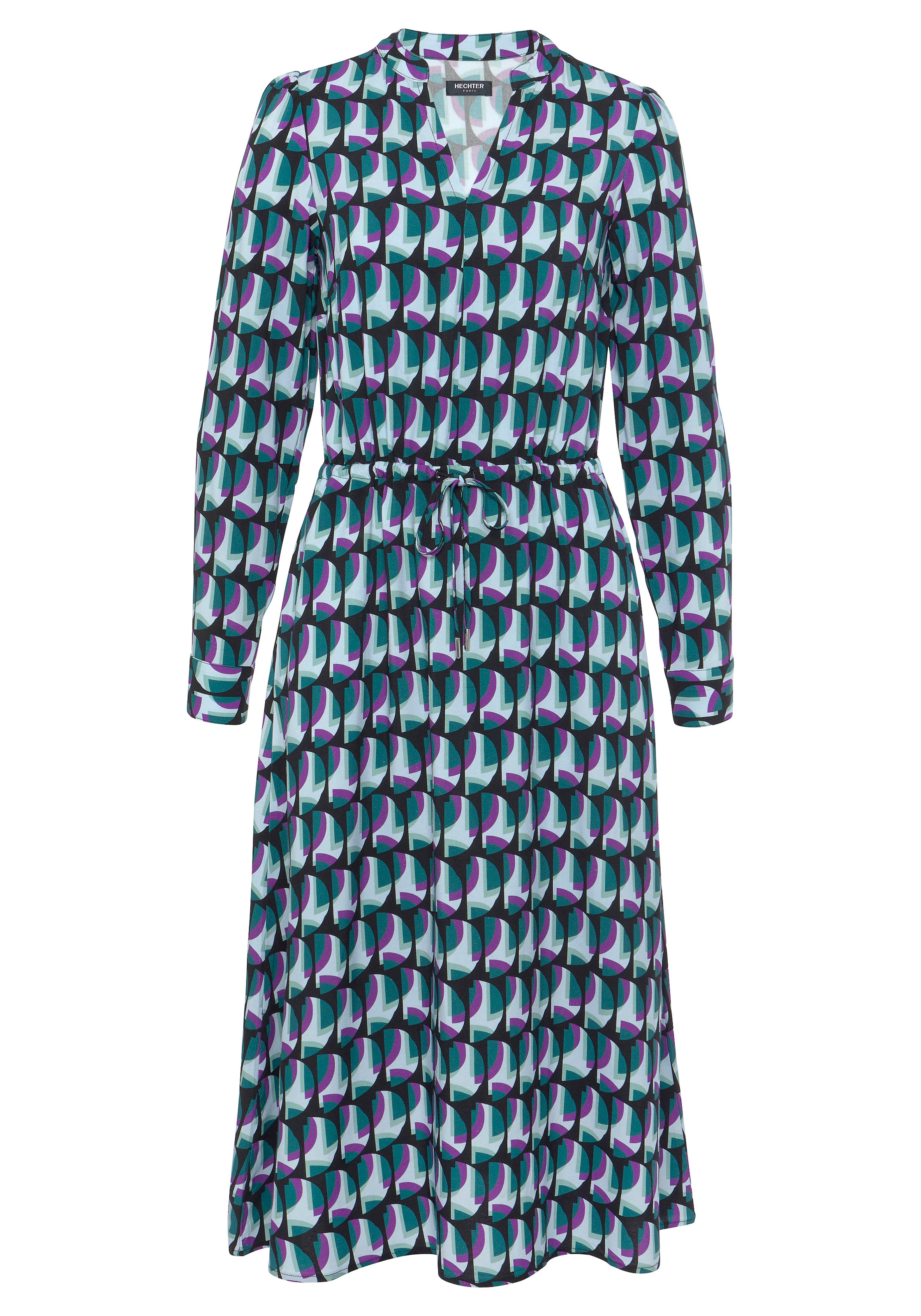 BAUR HECHTER Allover-Print elegantem bestellen | mit Hemdblusenkleid, PARIS