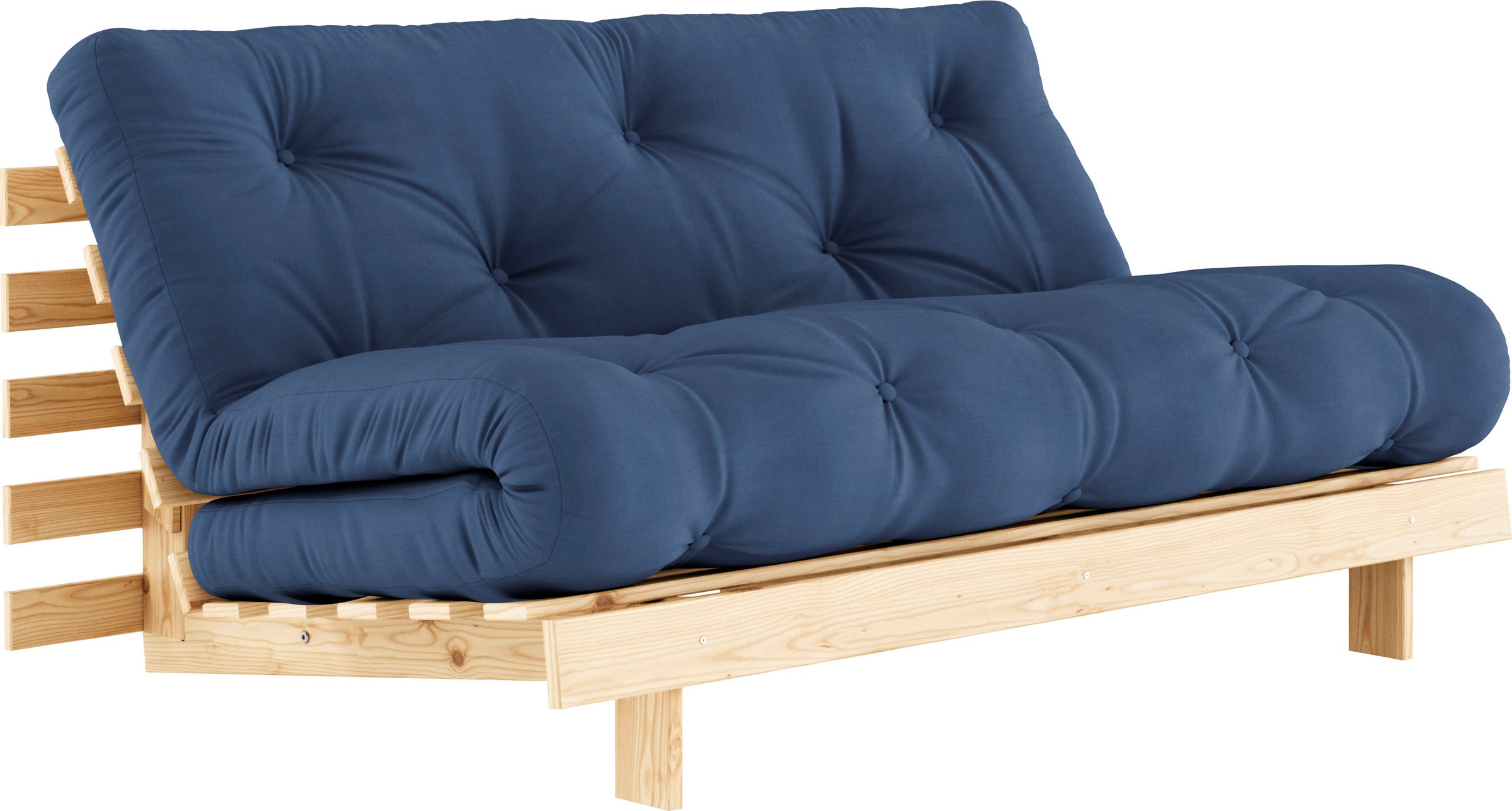 Karup Design Daybett "Roots Sofa Bed, Schlafsofa, Bettfunktion, FSC-Massivholz" Inkl. Futonmatratze, Made in Europe, langlebig, B: 140 oder 160 cm