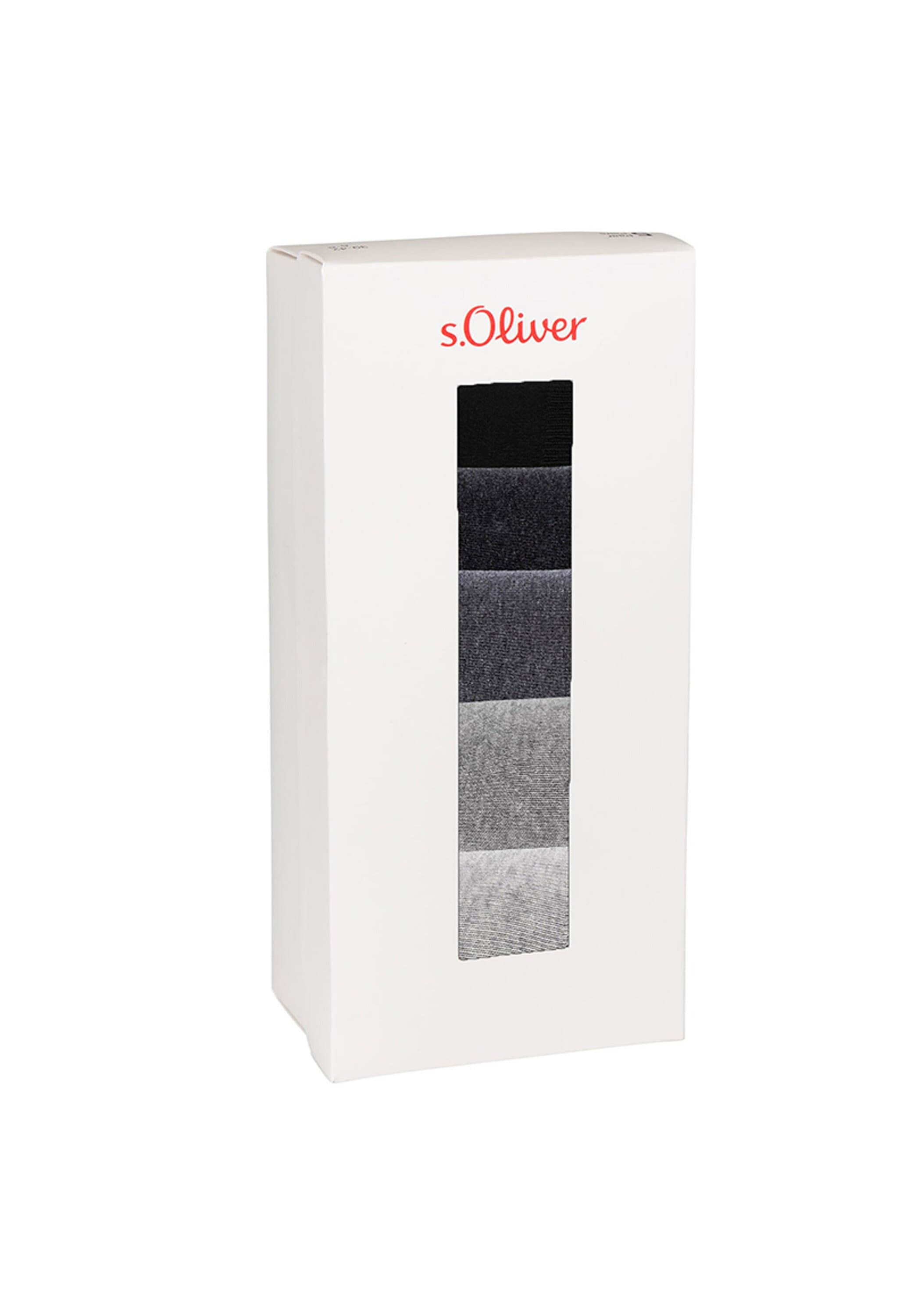s.Oliver Kurzsocken »Socken Essential Socks in Box 5P 5er Pack« 5 Paar tlg.