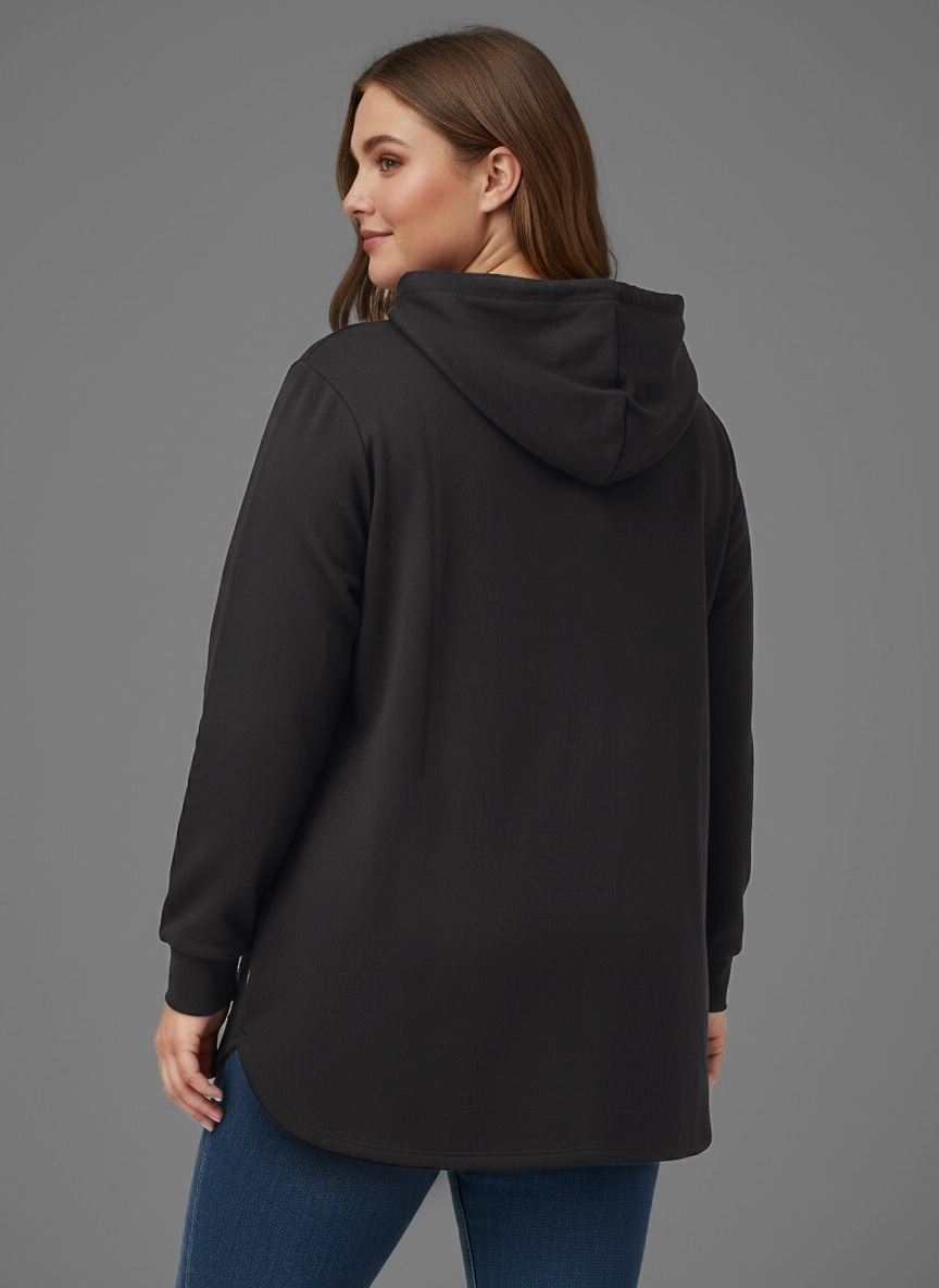 Laura Scott CURVE Kapuzensweatshirt im Oversized Look aus weicher Baumwolle – GROSSE GRÖSSEN