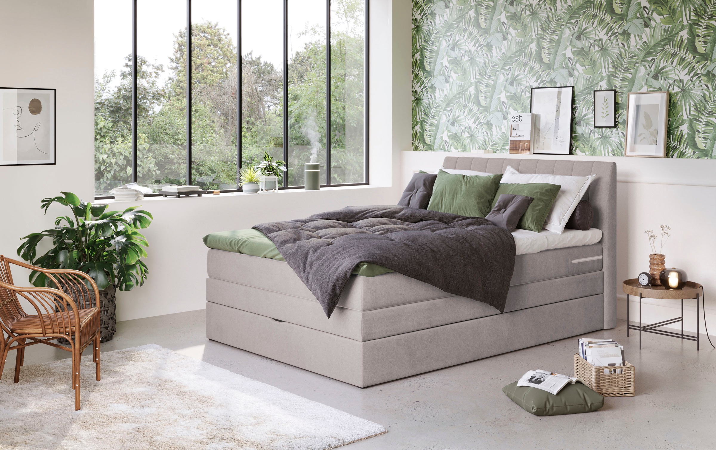 COTTA Boxspringbett "Shark inkl. Bettkasten und Topper", erhältlich in den günstig online kaufen