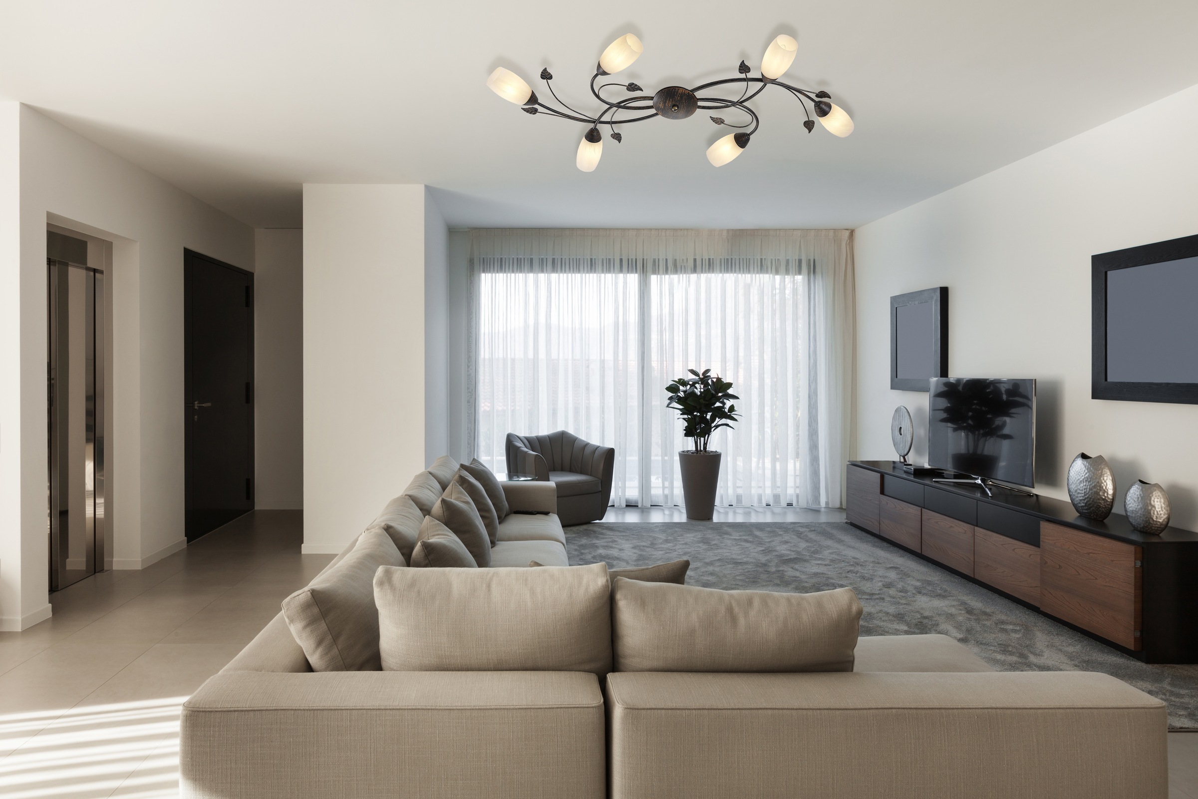 NOWA Deckenleuchte »VENEZIA« E14 1 Stk. Deckenlampe Wohnzimmer-Leuchte Schlafzimmer-Leuchte Flur Küche