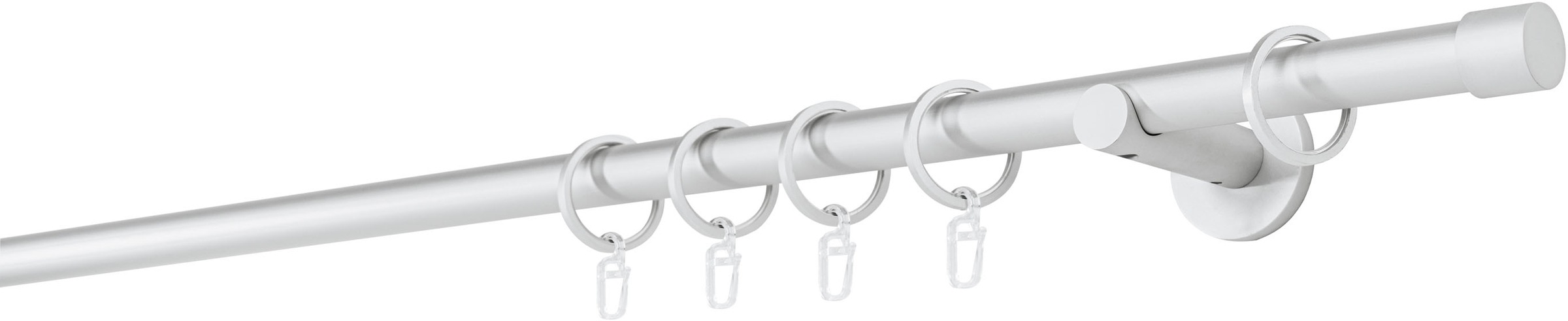 mydeco Gardinenstange »20mm Cap Wandträger 6,5 cm« 1 läufig-läufig Fixmaß