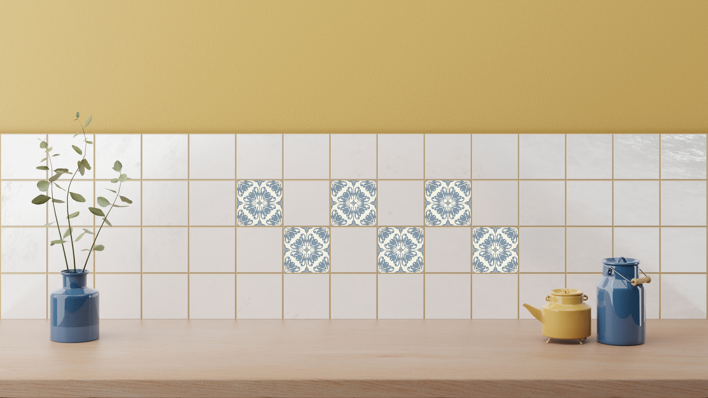 Home affaire Fliesenaufkleber »Ornamente« Stickerfliesen, selbstklebend, Sticker, 12er Set