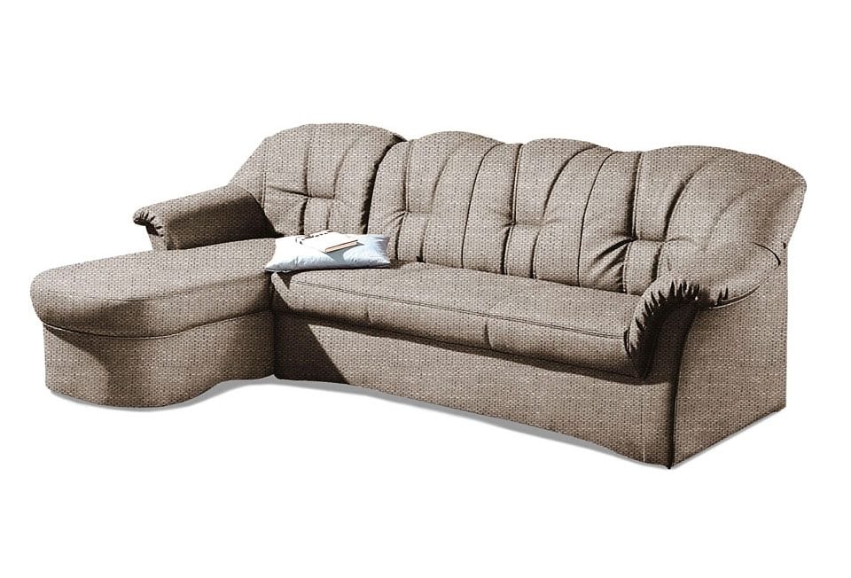 DS PRODUKT Ecksofa "Papenburg, zeitlose Rückensteppung, elegante Formenspra günstig online kaufen