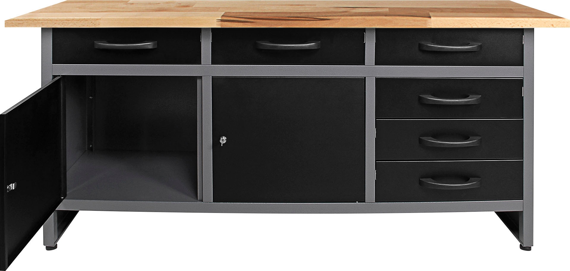 ONDIS24 Werkstatt-Set 160 cm, mit LED