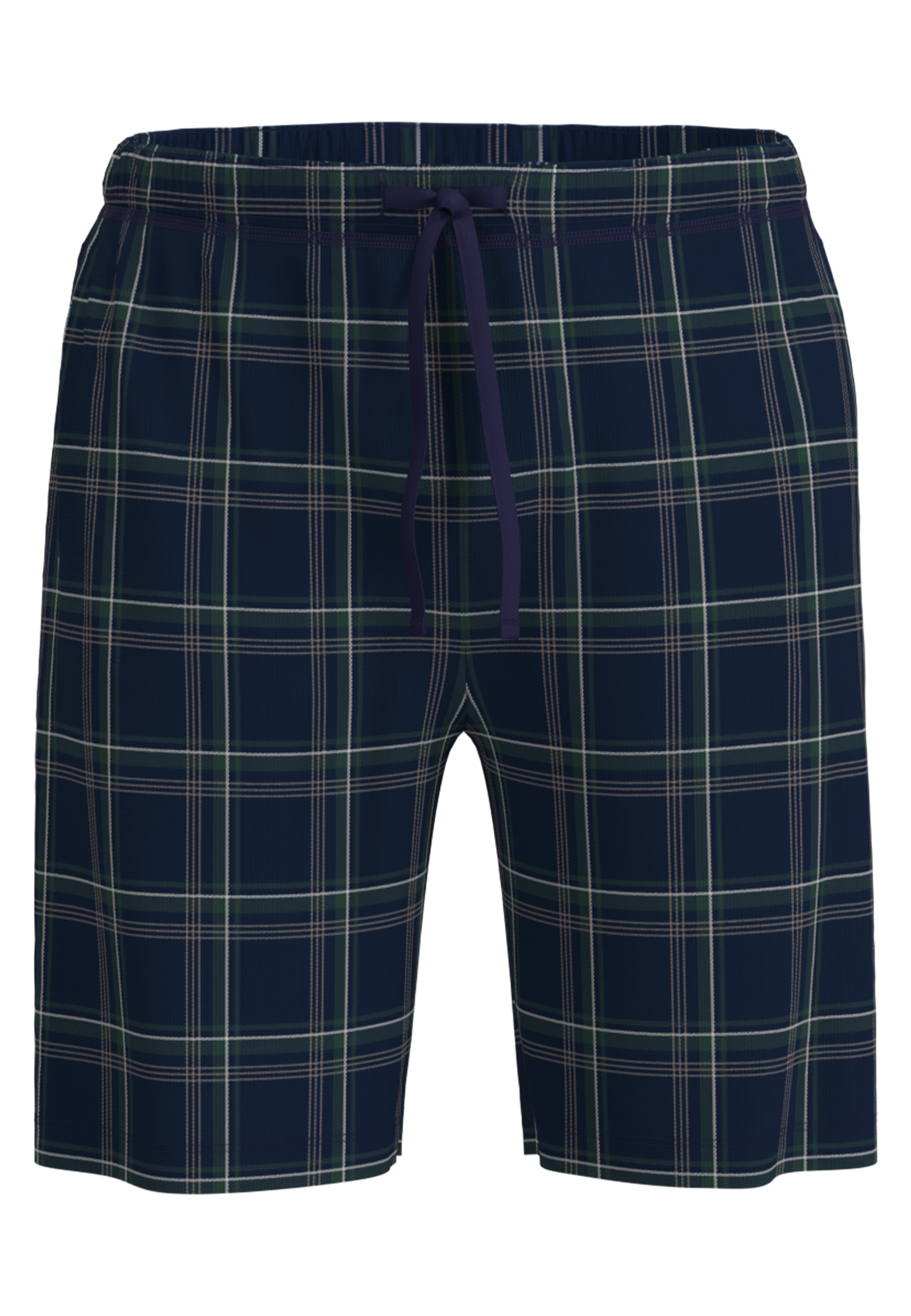 bugatti Pyjamahose kurz, kariert, bequem, weich, mit Kordelzug, Baumwolle günstig online kaufen