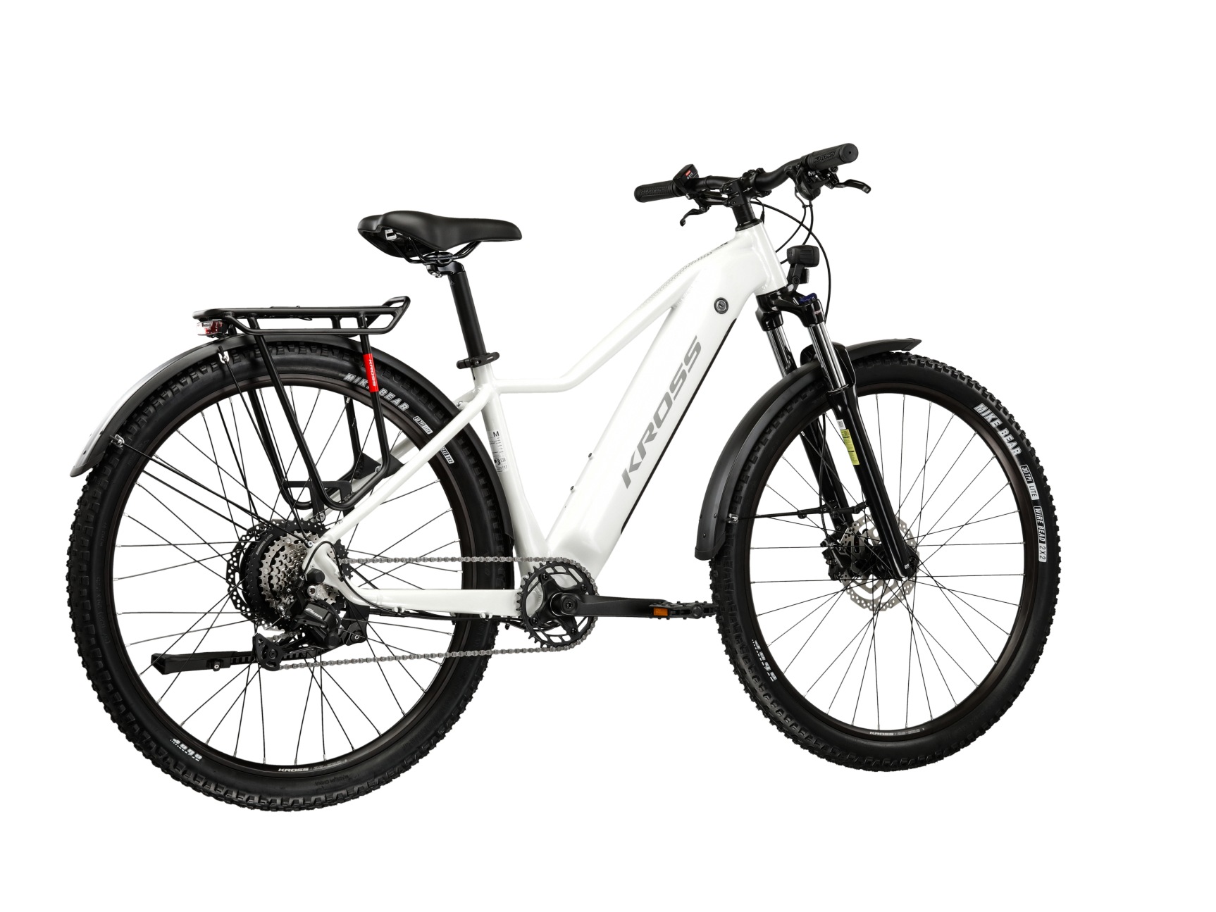 Kross »KROSS E-MTB Lea Boost 1.0 29 Zoll weiß 8 Gänge 2026« 8 Gang Shimano ESSA U2000 Schaltwerk Kettenschaltung Heckmotor 250 W