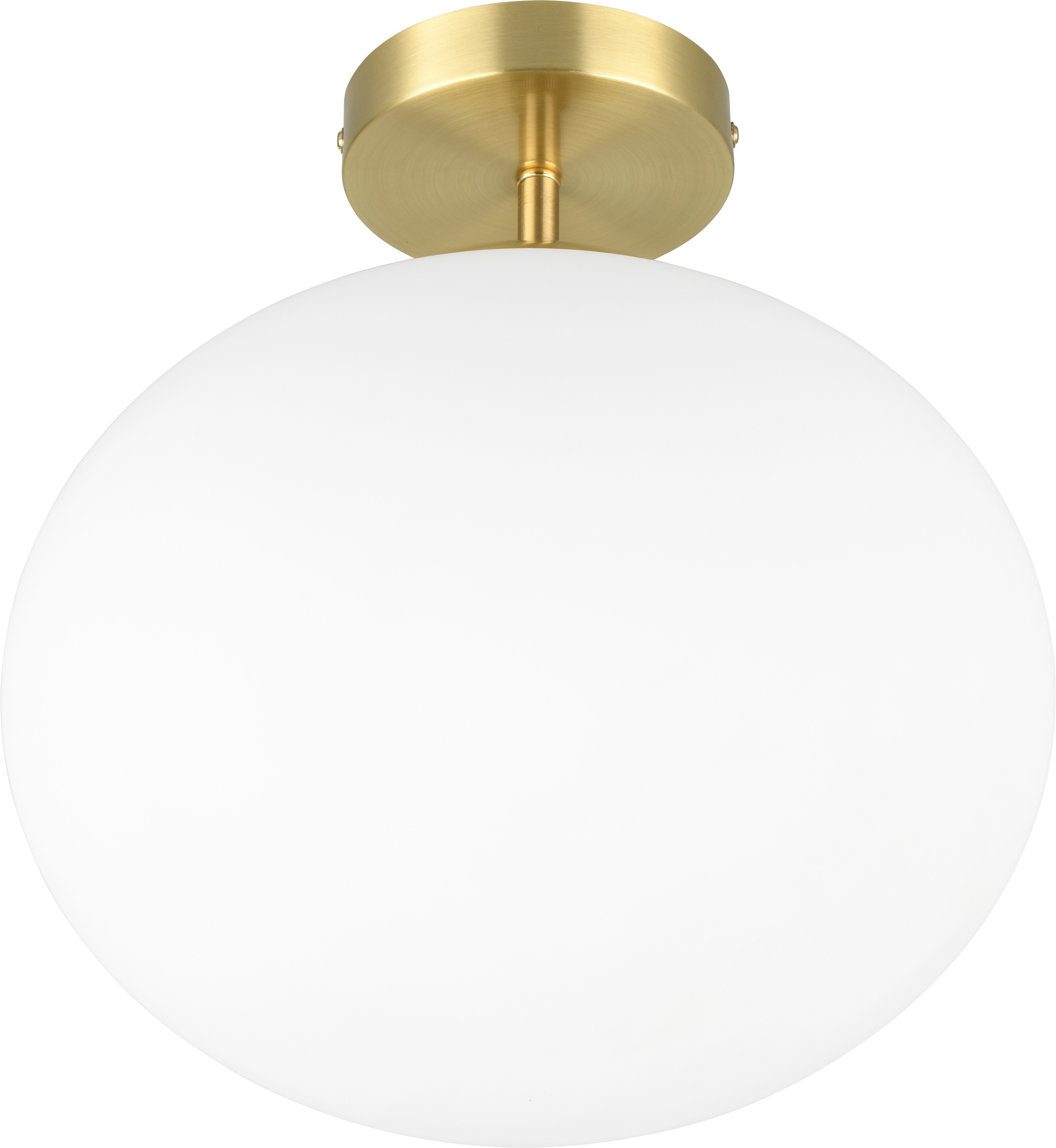 TRIO Leuchten Deckenleuchte »FOMENTO, Deckenlampe mit Glasschirm Ø 30cm, exkl 1x E27 max 40W« E27 1 Stk. warmweiß - kaltweiß rund Glas Deckenleuchte für Küche Esszimmer Wohnzimmer Schlafzimmer