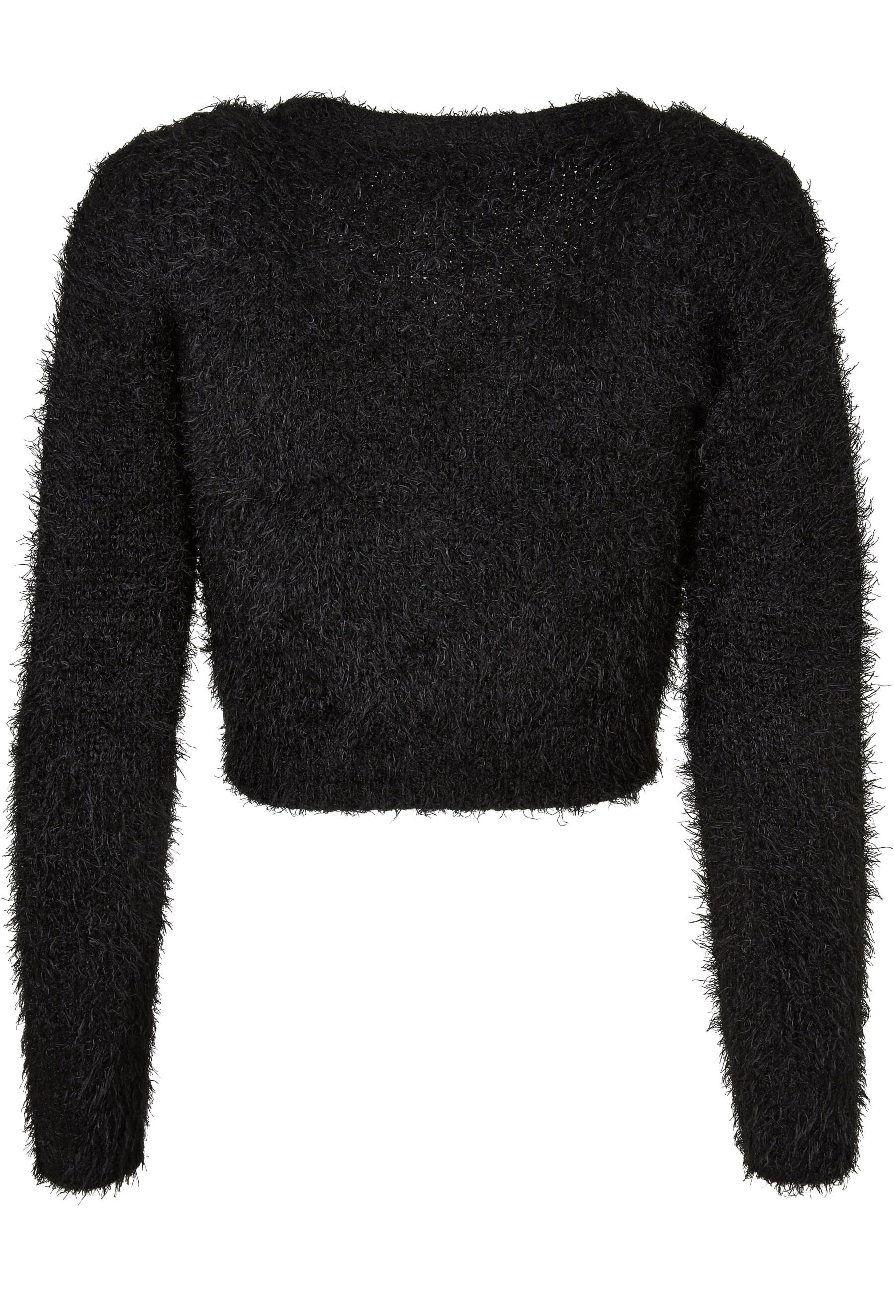 URBAN CLASSICS Strickjacke »Urban Classics Damen Ladies Cropped Feather Cardigan«