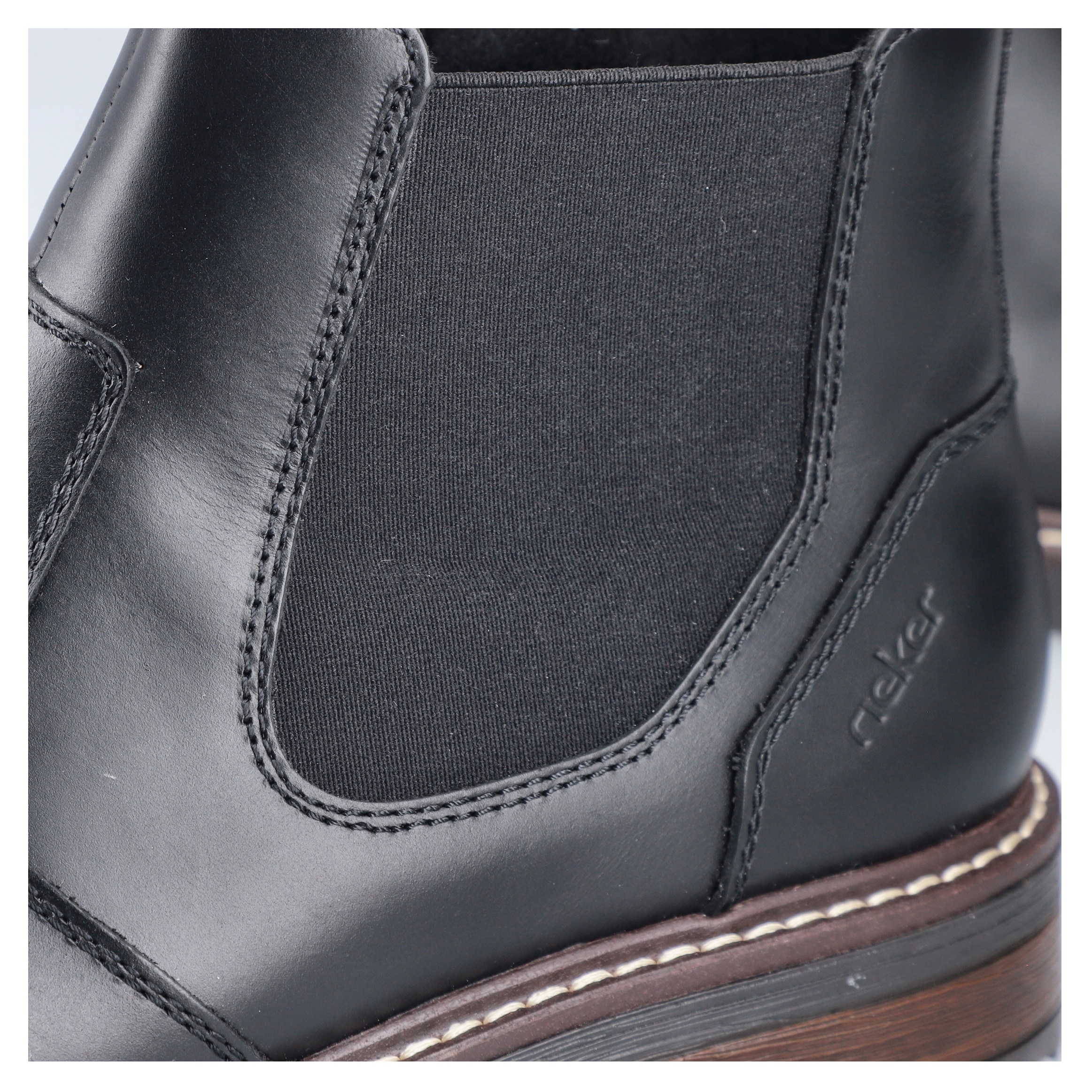Rieker Chelseaboots, Stiefelette, Casual-Boots mit kontrastfarbener Rahmennaht