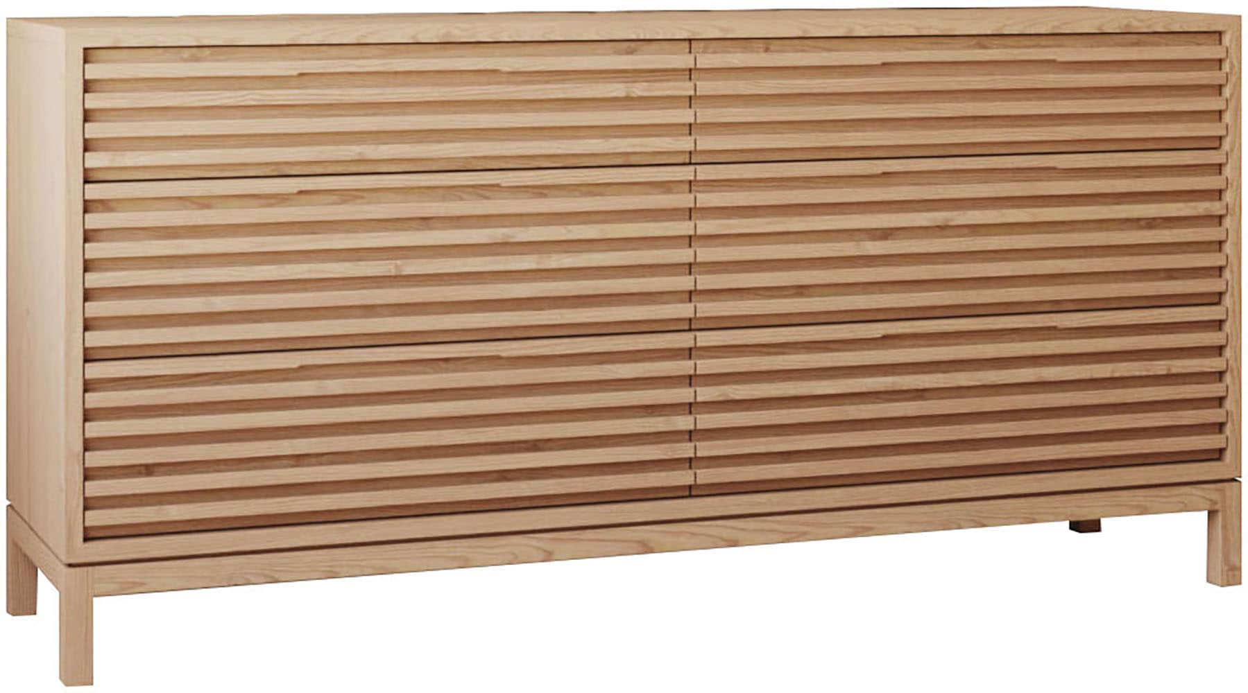 andas Kommode »Tanner Kommode aus Eschenholz mit sechs Schubladen« 1 Stk. tlg.