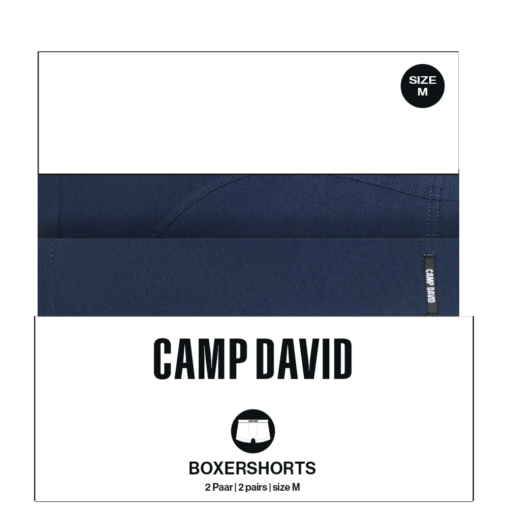 CAMP DAVID Boxershorts »casual«, (2er Pack), mit elastischem Bund