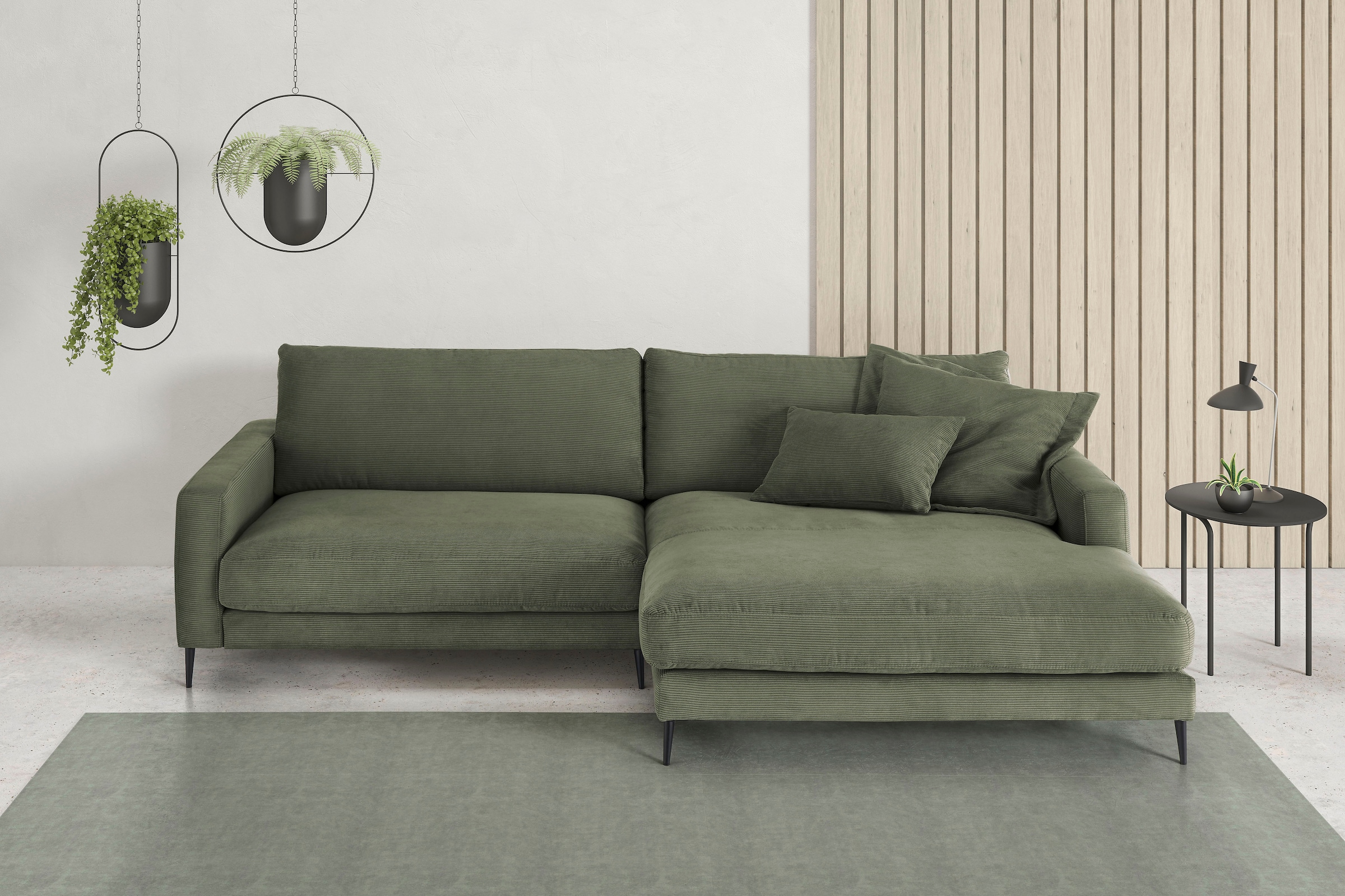INOSIGN Ecksofa "Downtown, B/T/H: 272/190/84 cm L-Form", weicher Sitzkomfor günstig online kaufen